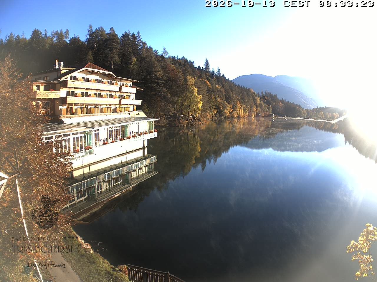 Archiv Foto Webcam Blick über den Tristachersee