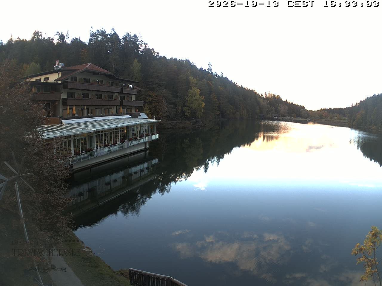 Archiv Foto Webcam Blick über den Tristachersee