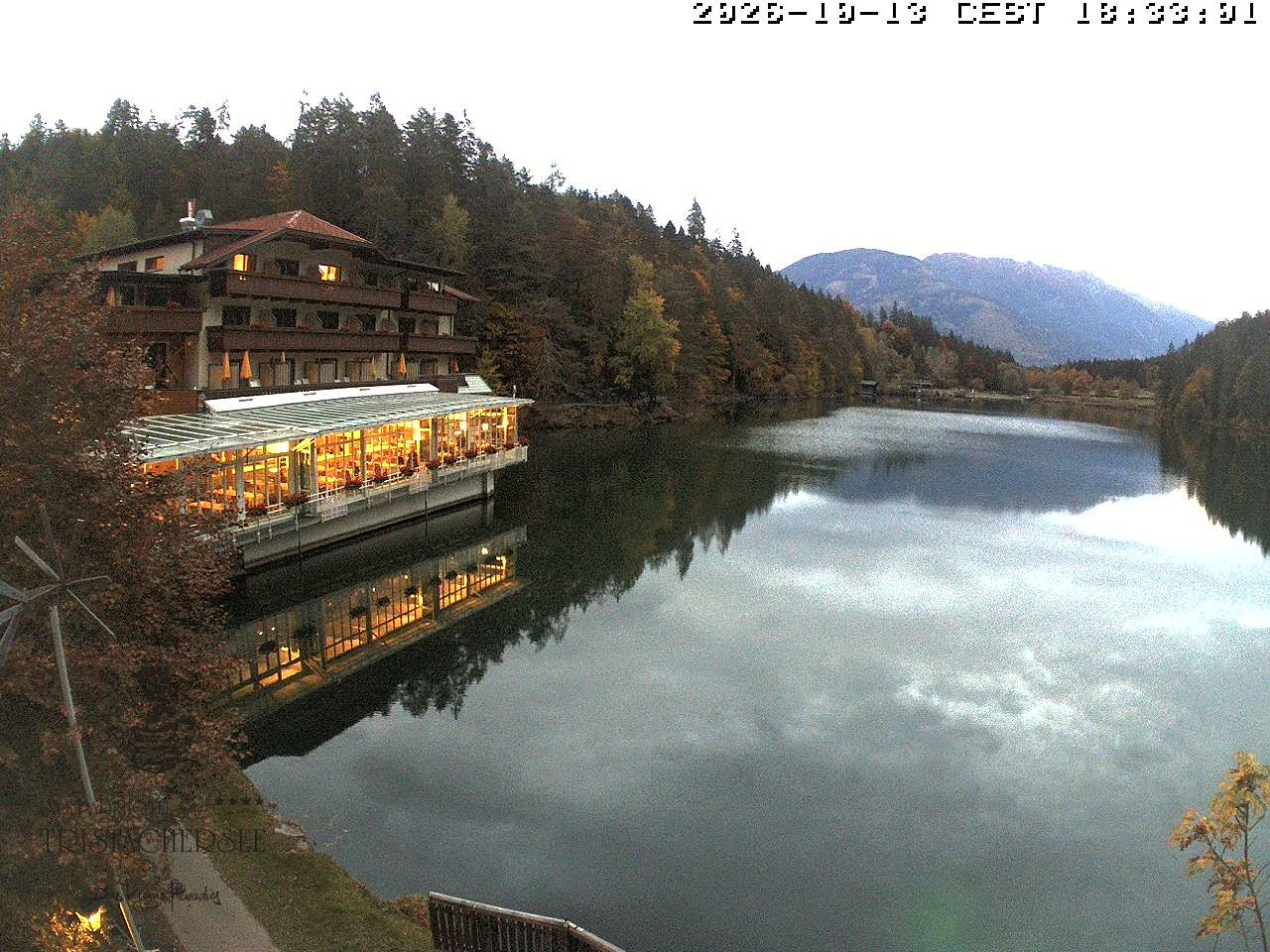 Archiv Foto Webcam Blick über den Tristachersee