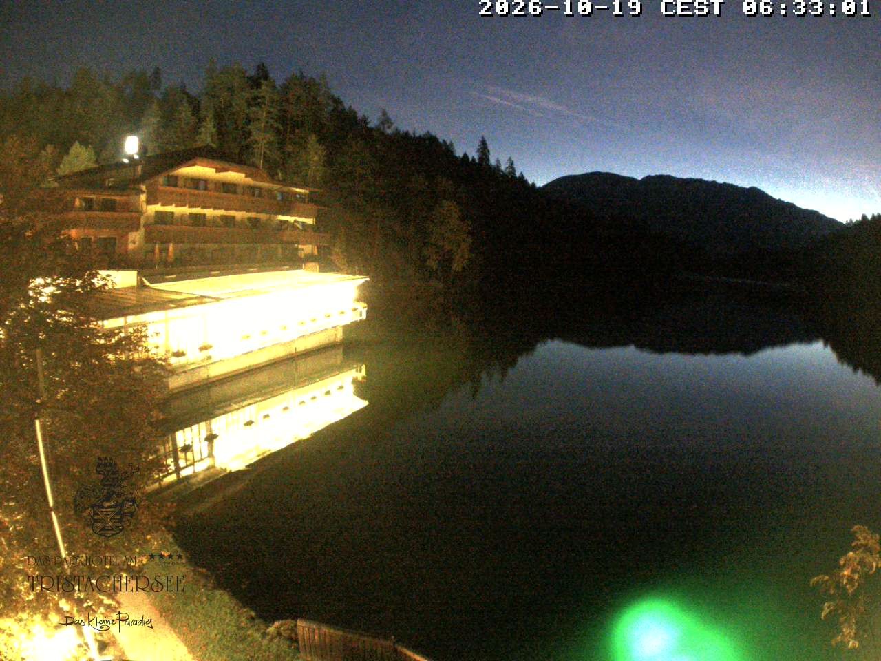 Archiv Foto Webcam Blick über den Tristachersee