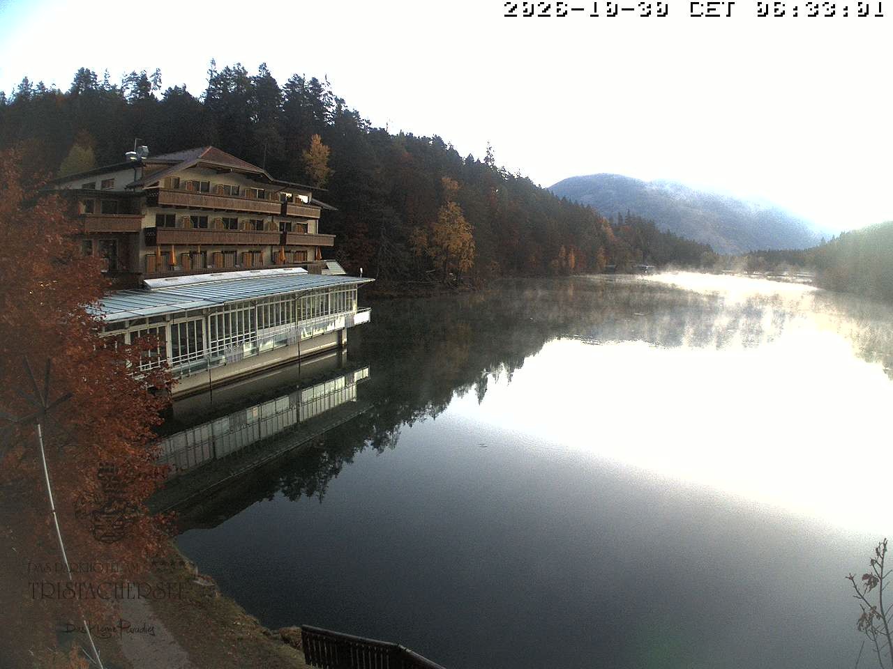 Archiv Foto Webcam Blick über den Tristachersee