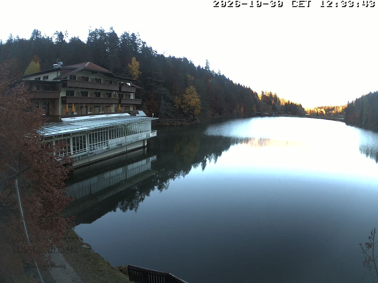 Archiv Foto Webcam Blick über den Tristachersee