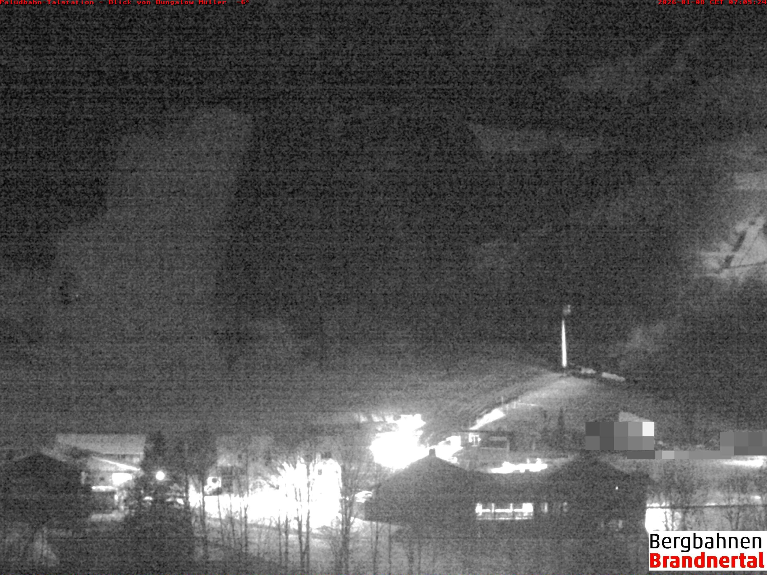 Archived image Webcam base station "Palüdbahn", Brand near Bludenz