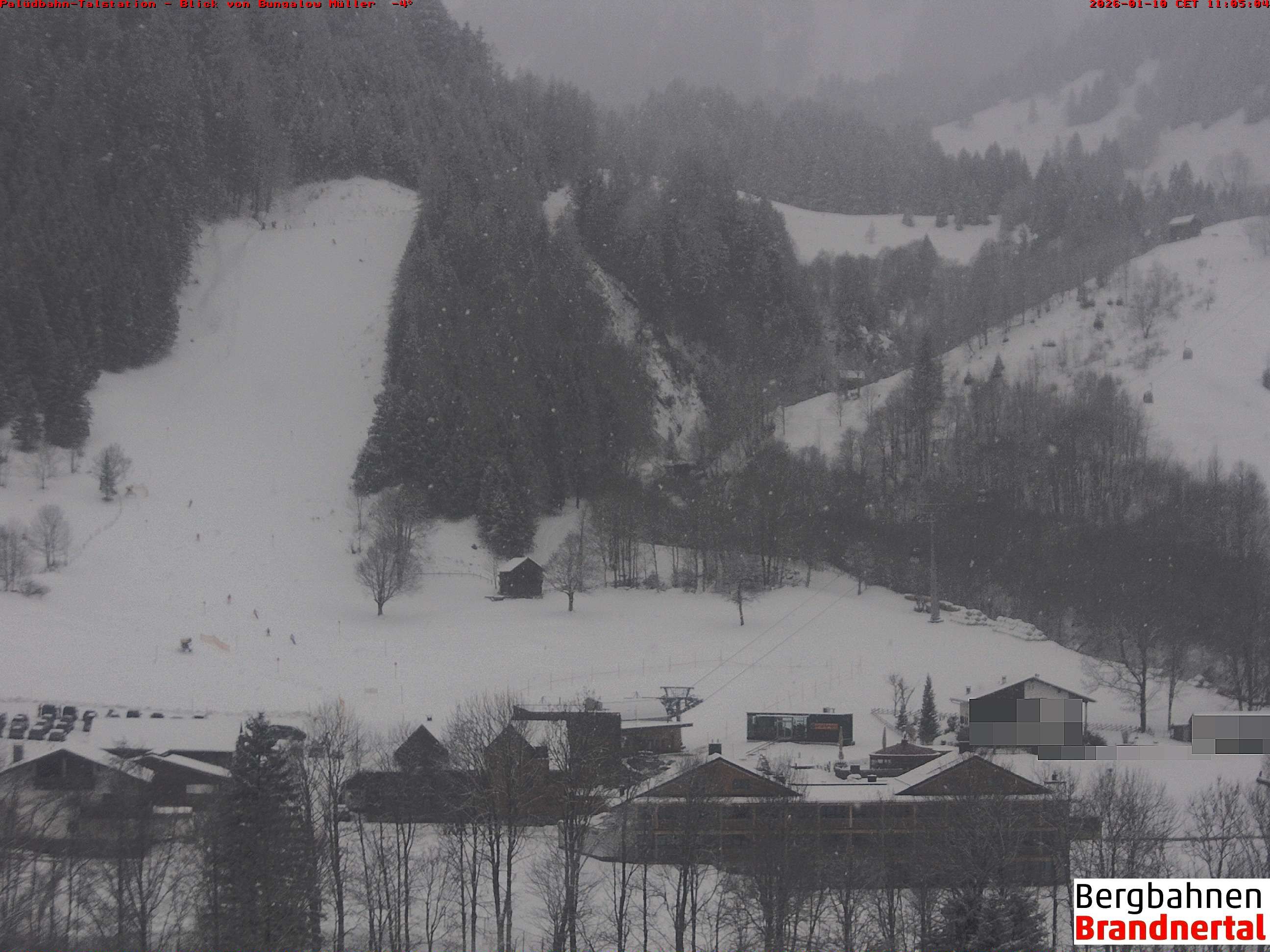 Archiv Foto Webcam Talstation Palüdbahn, Brand bei Bludenz