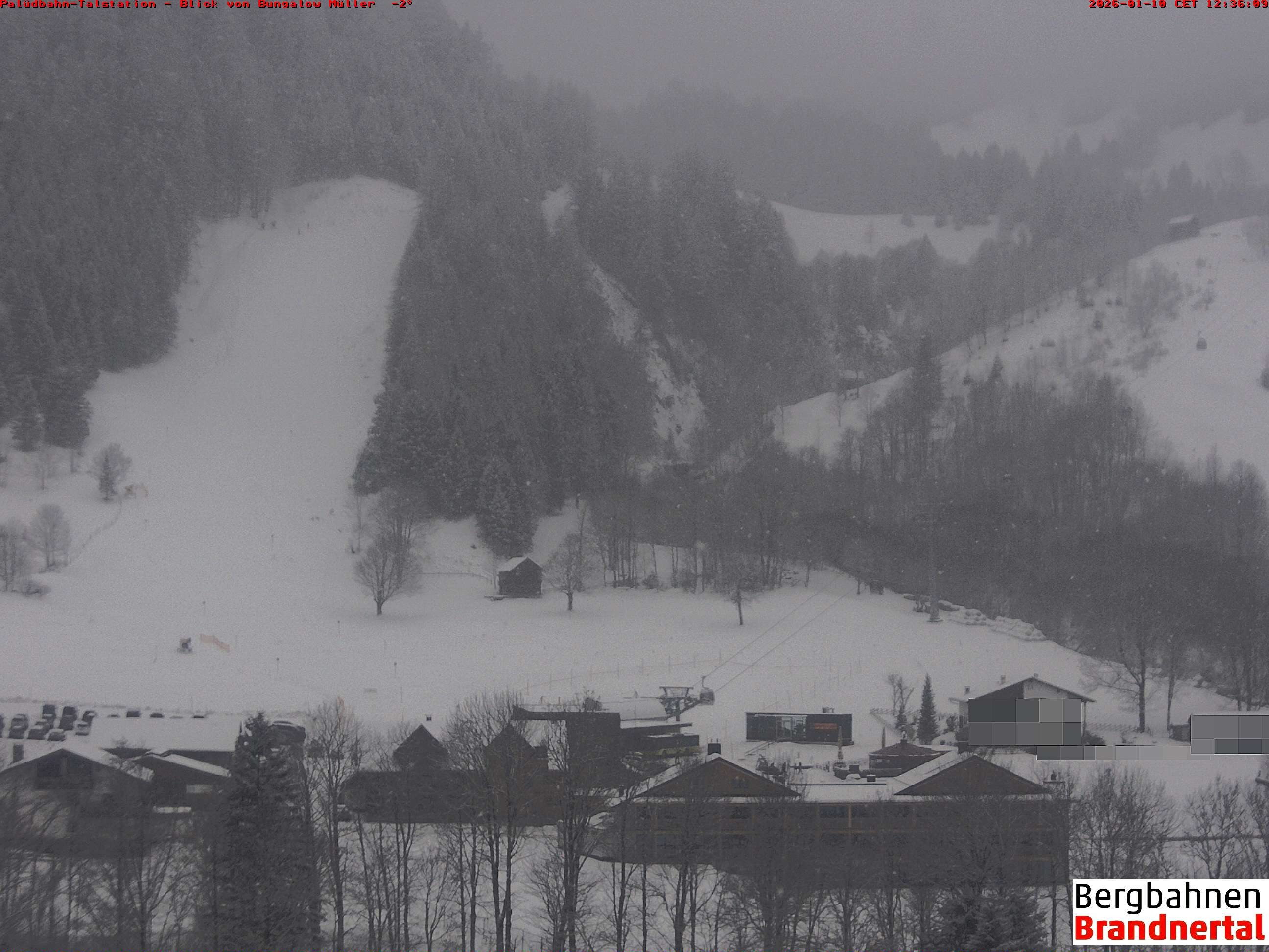 Archiv Foto Webcam Talstation Palüdbahn, Brand bei Bludenz