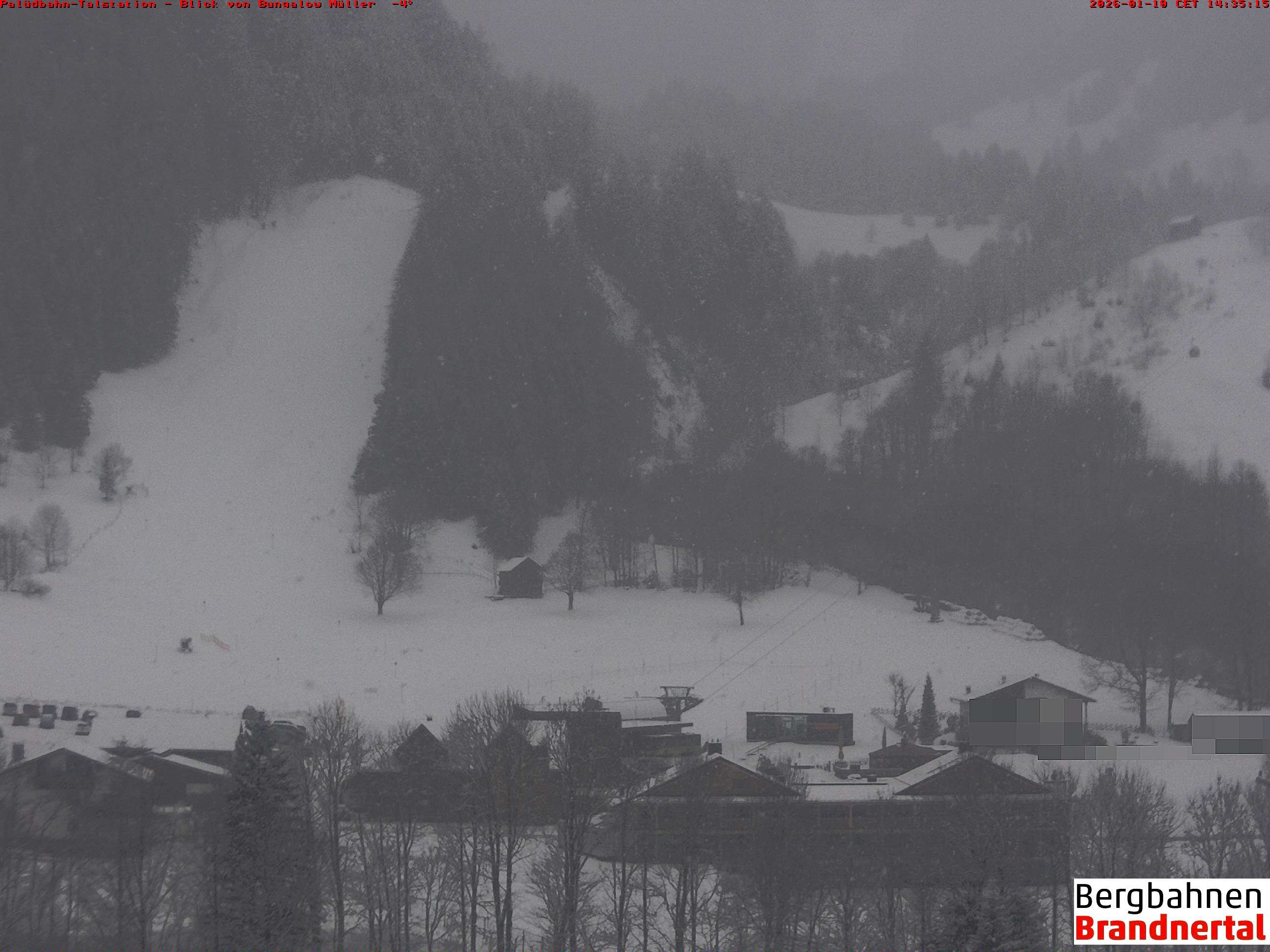 Archiv Foto Webcam Talstation Palüdbahn, Brand bei Bludenz