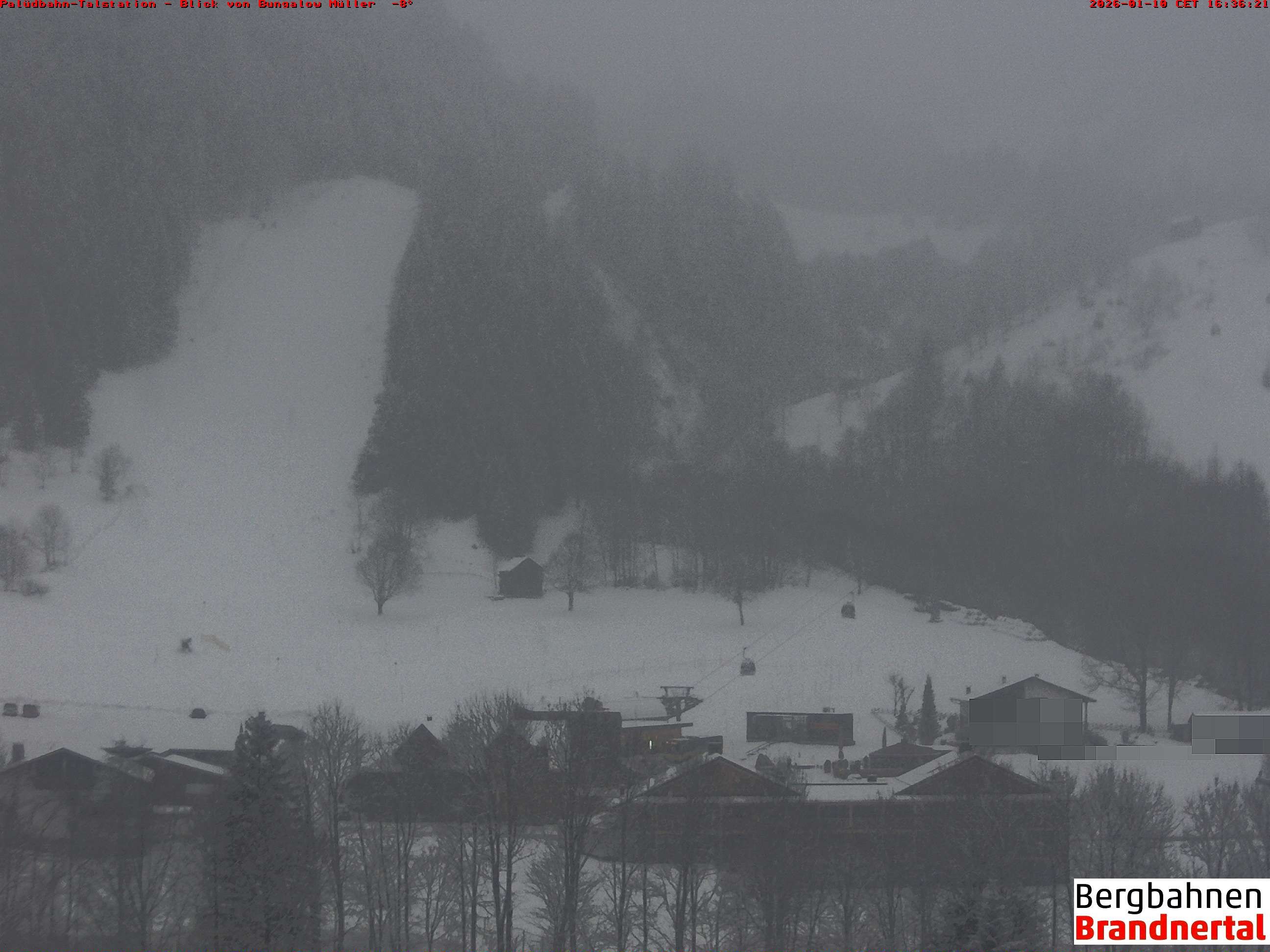 Archiv Foto Webcam Talstation Palüdbahn, Brand bei Bludenz