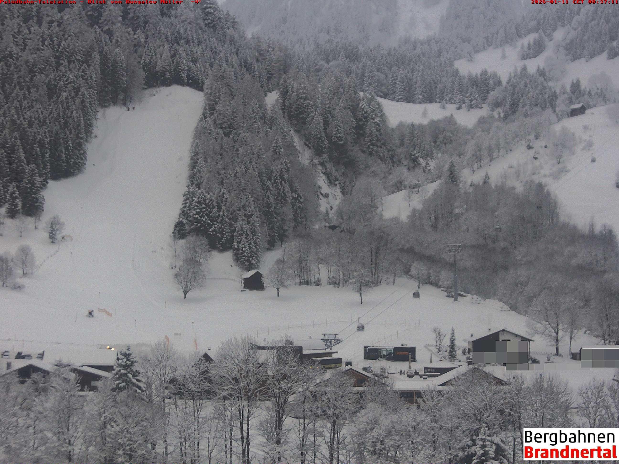 Archiv Foto Webcam Talstation Palüdbahn, Brand bei Bludenz