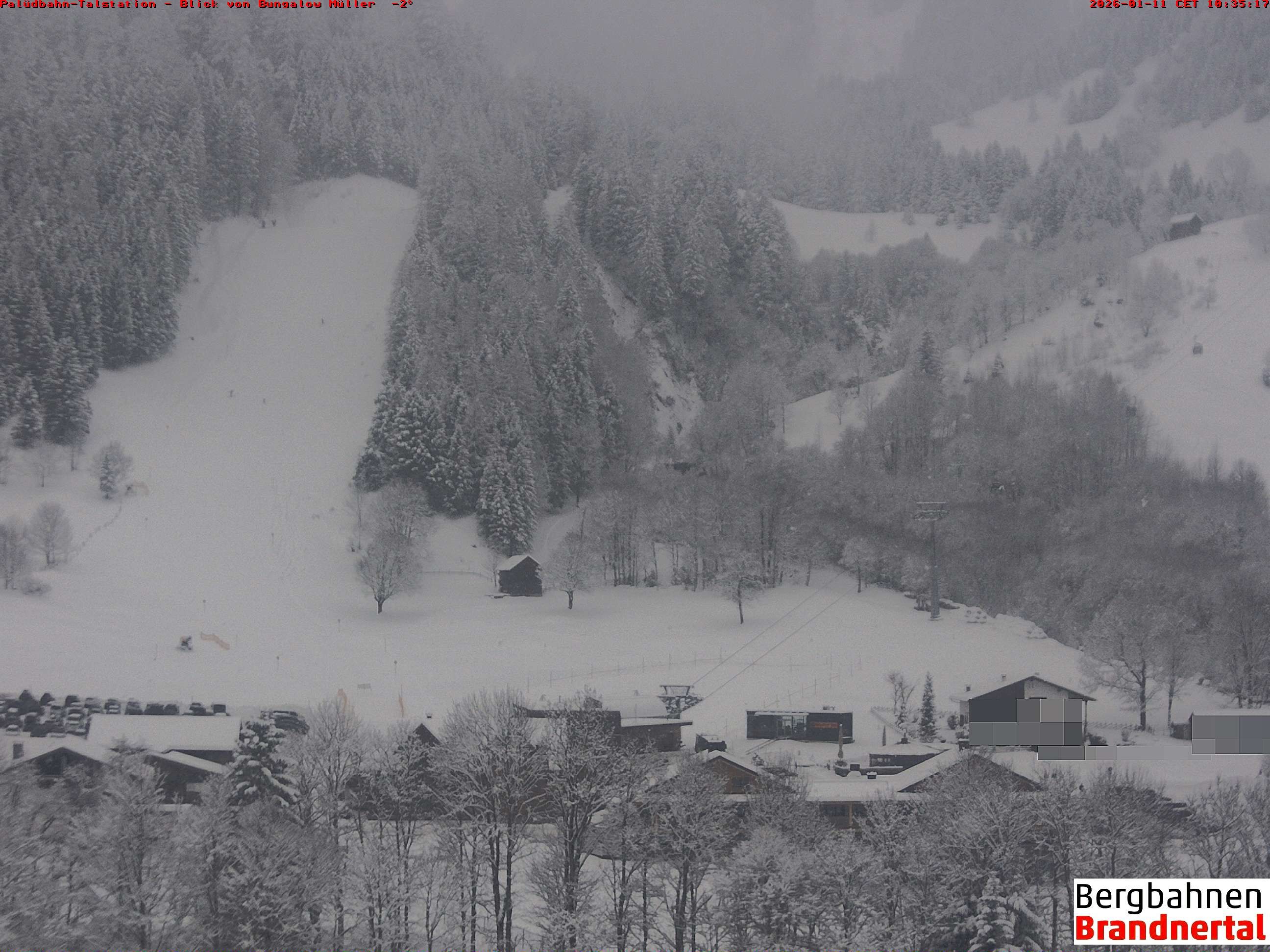 Archiv Foto Webcam Talstation Palüdbahn, Brand bei Bludenz