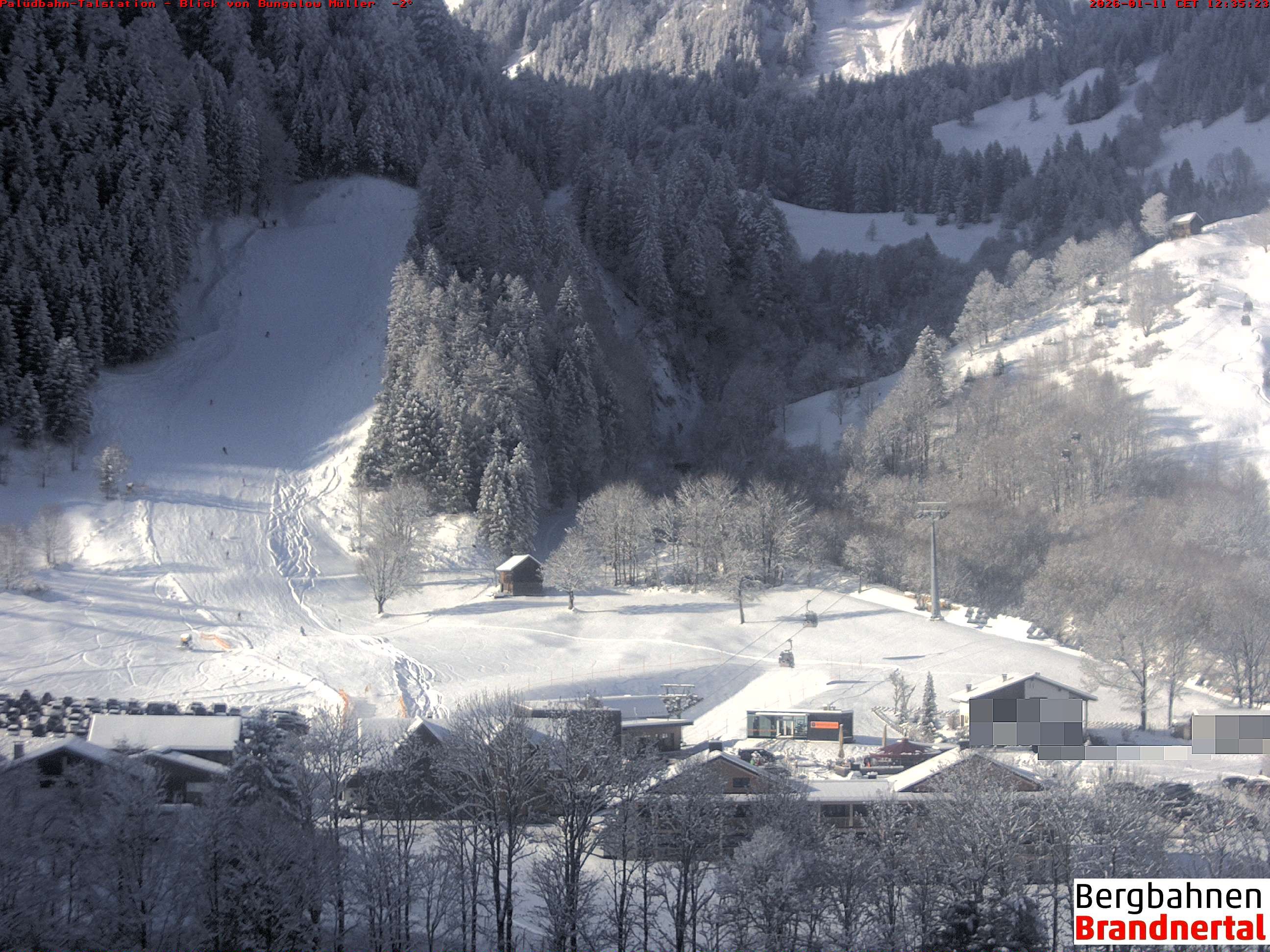 Archiv Foto Webcam Talstation Palüdbahn, Brand bei Bludenz