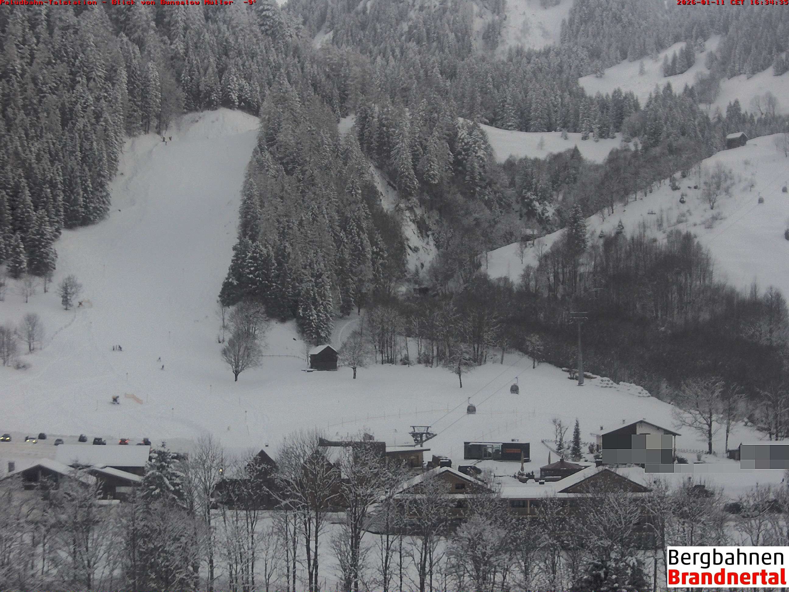 Archiv Foto Webcam Talstation Palüdbahn, Brand bei Bludenz