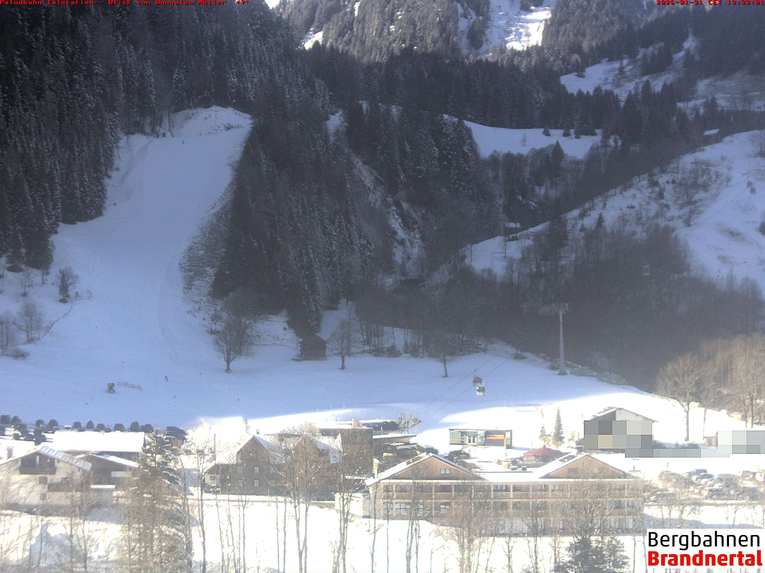 Archiv Foto Webcam Talstation Palüdbahn, Brand bei Bludenz