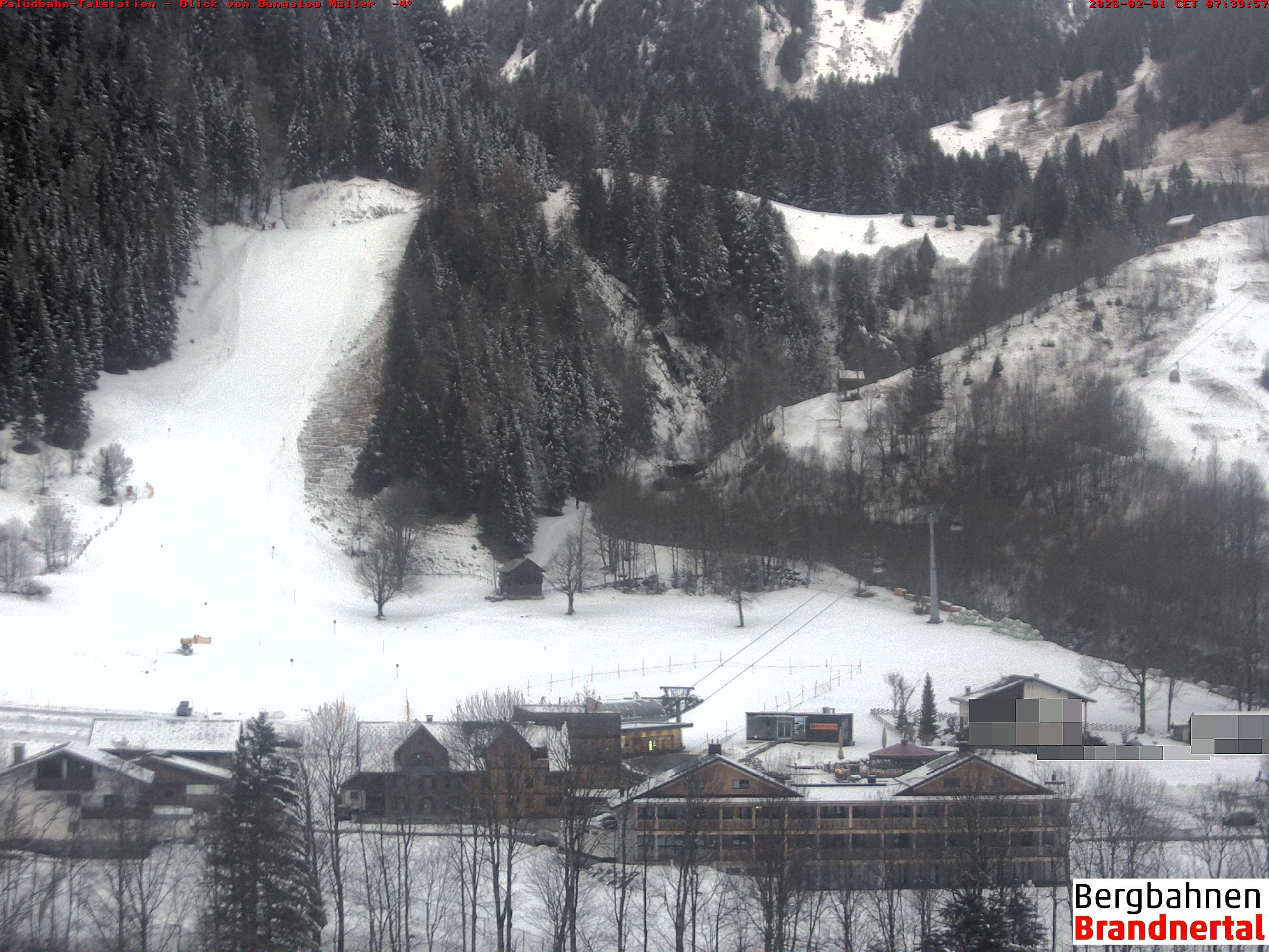 Archiv Foto Webcam Talstation Palüdbahn, Brand bei Bludenz