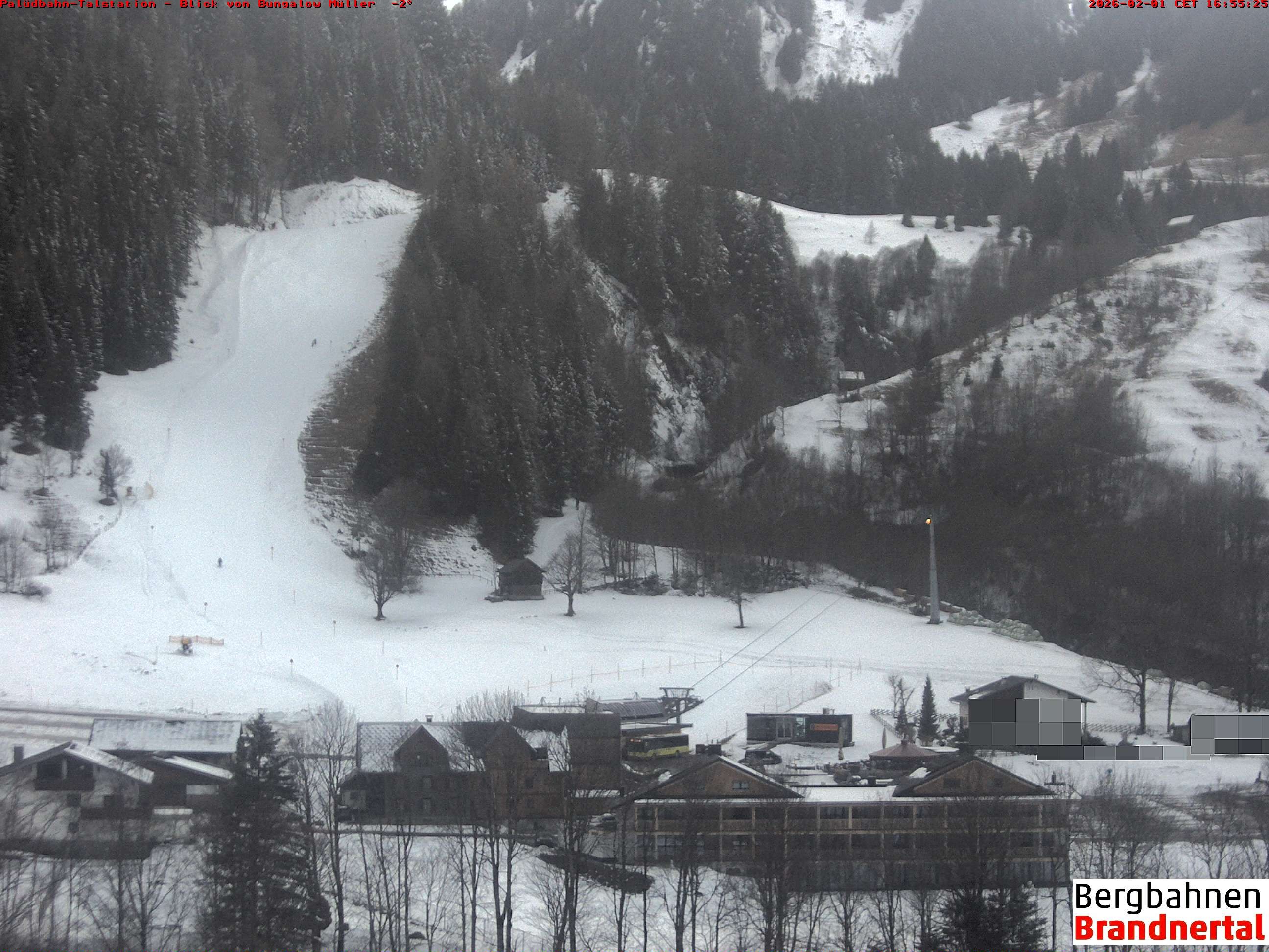 Archiv Foto Webcam Talstation Palüdbahn, Brand bei Bludenz