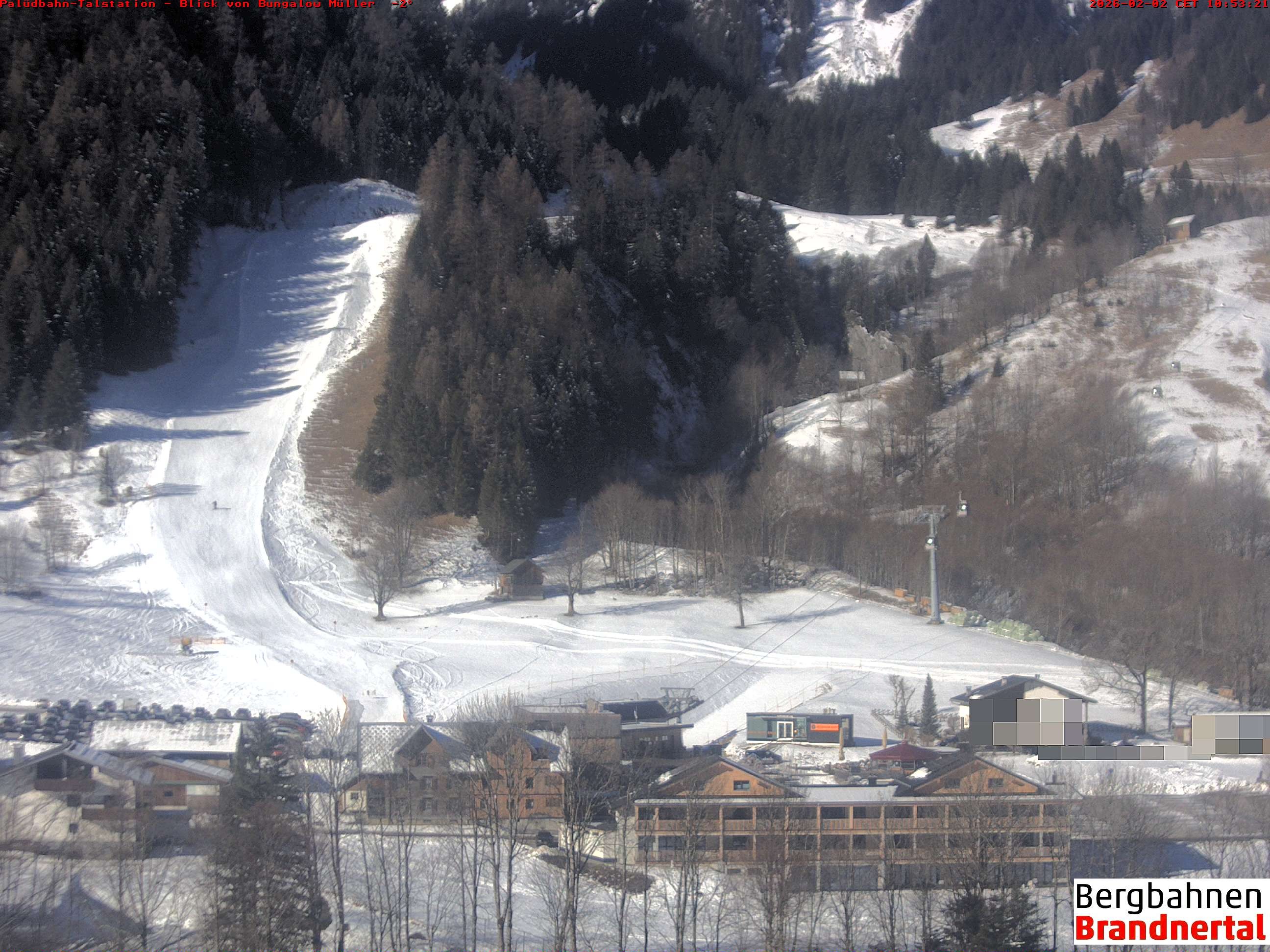 Archiv Foto Webcam Talstation Palüdbahn, Brand bei Bludenz