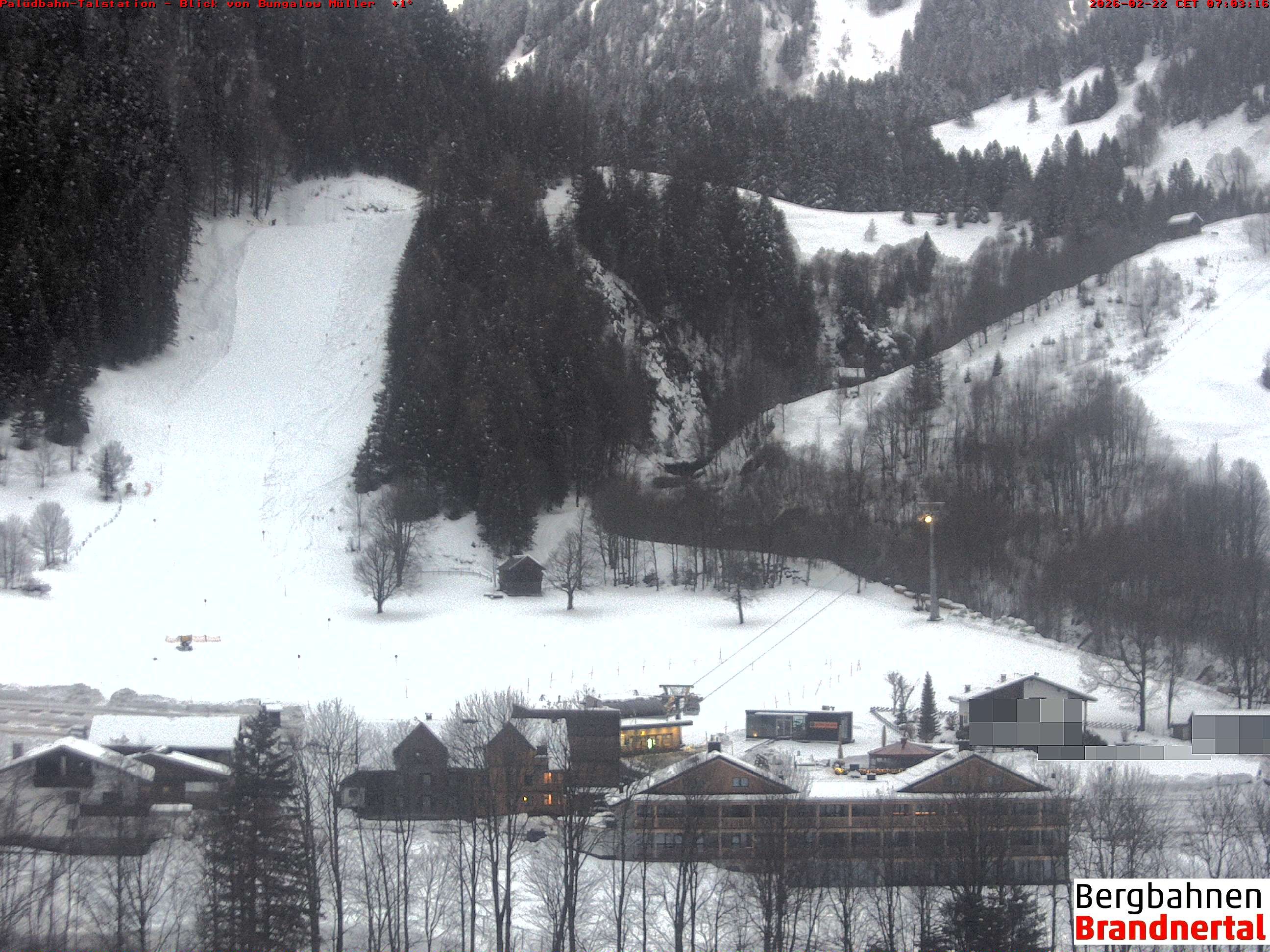 Archiv Foto Webcam Talstation Palüdbahn, Brand bei Bludenz