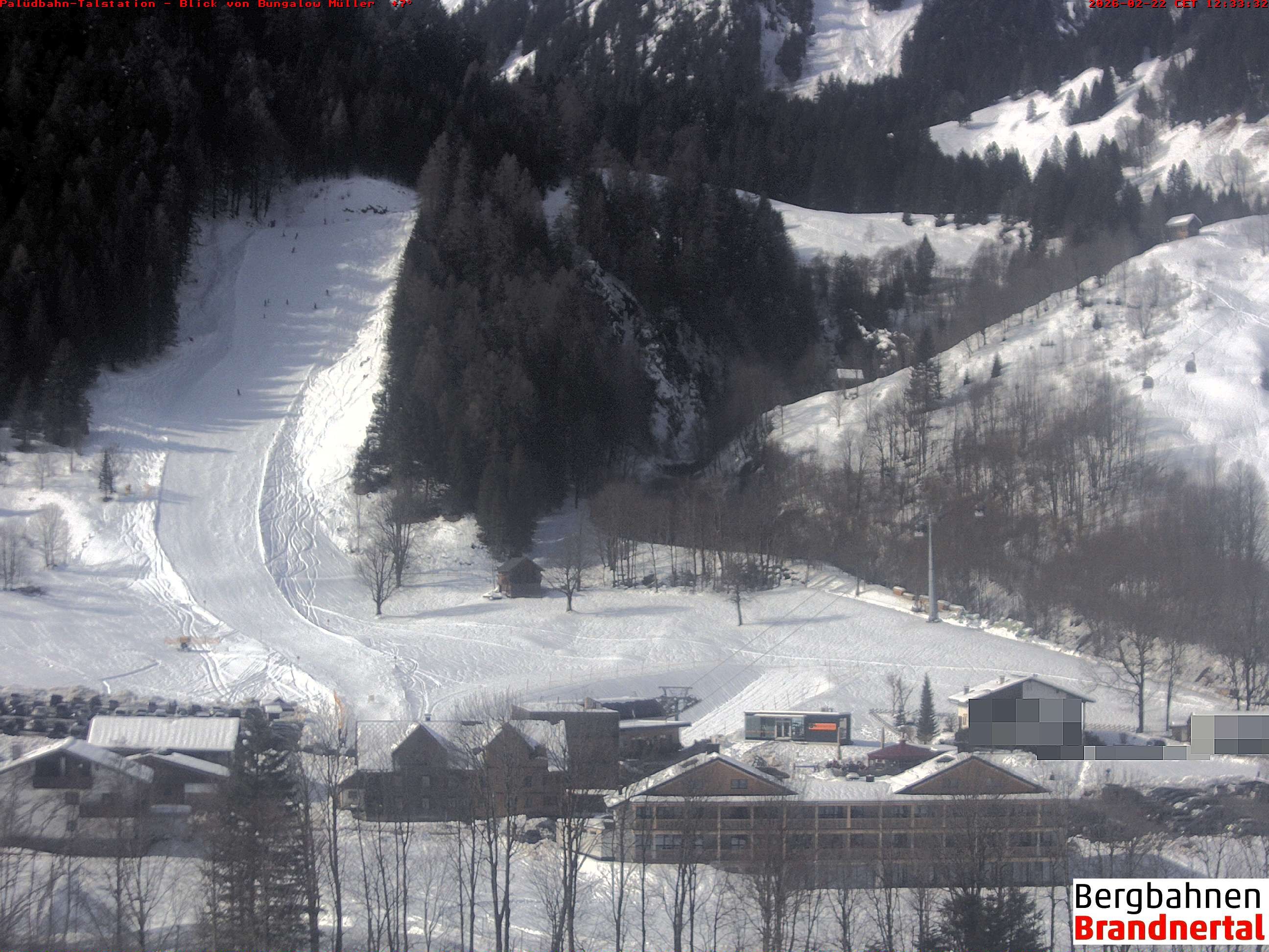 Archiv Foto Webcam Talstation Palüdbahn, Brand bei Bludenz