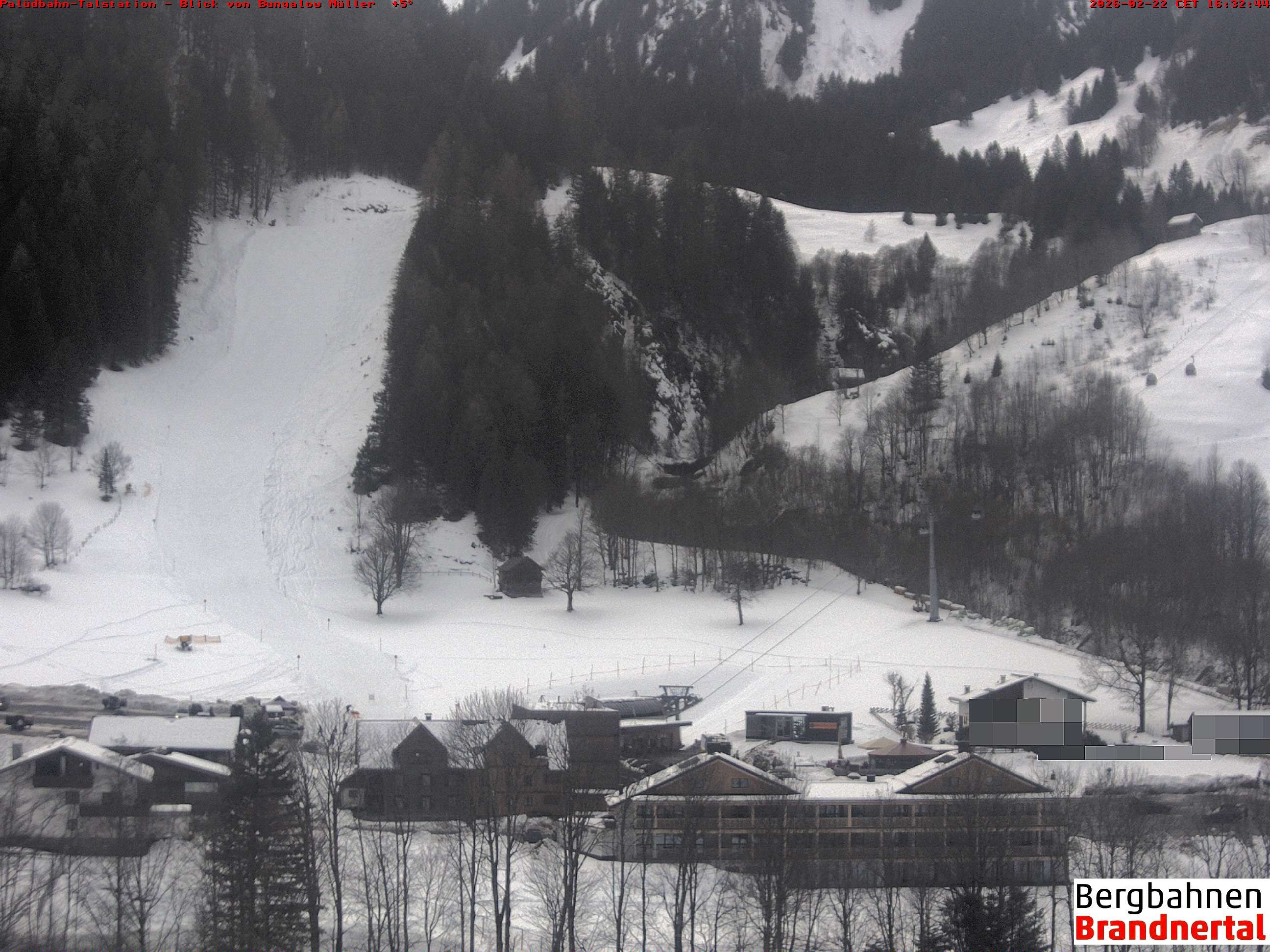 Archiv Foto Webcam Talstation Palüdbahn, Brand bei Bludenz