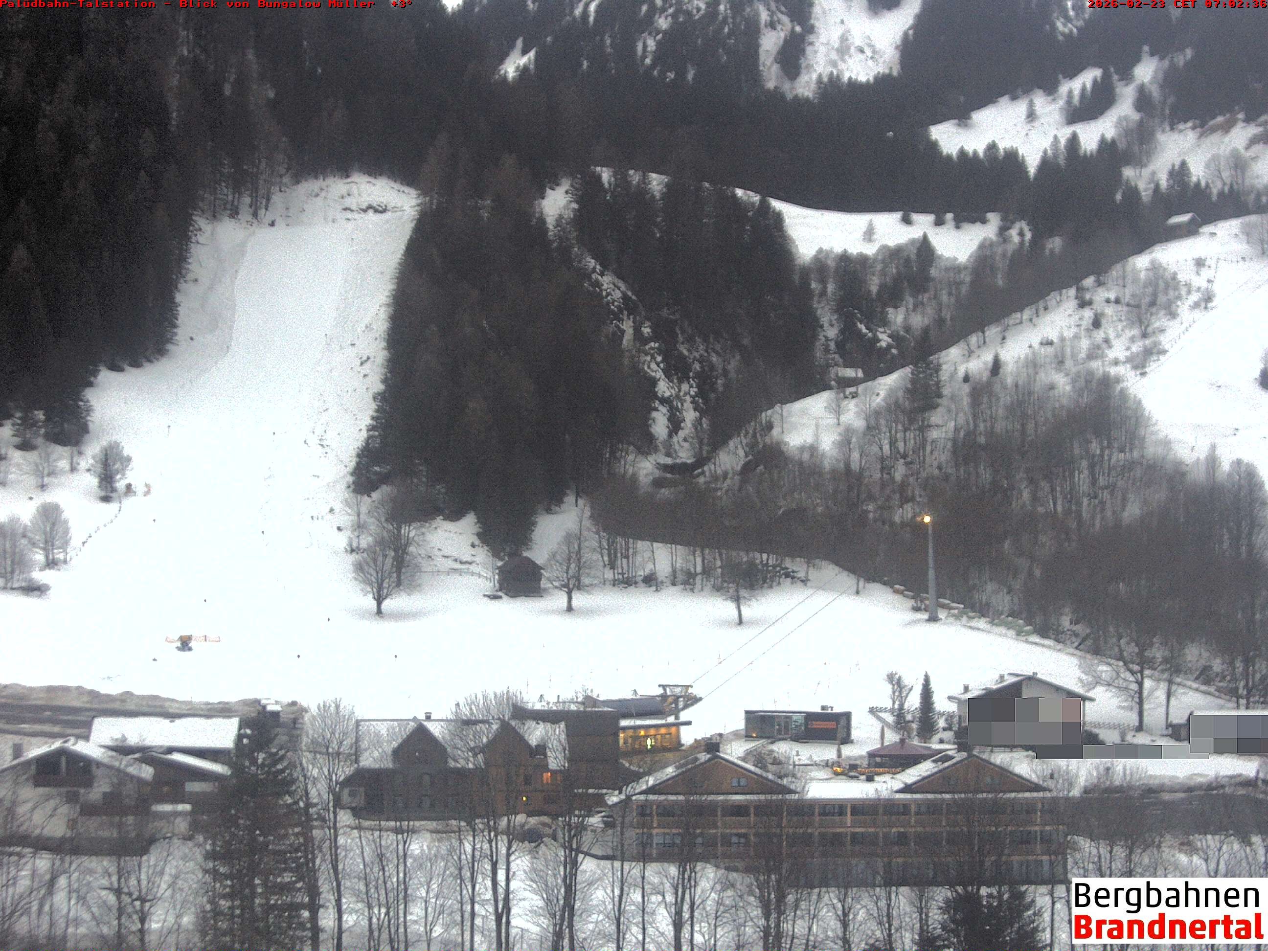 Archiv Foto Webcam Talstation Palüdbahn, Brand bei Bludenz