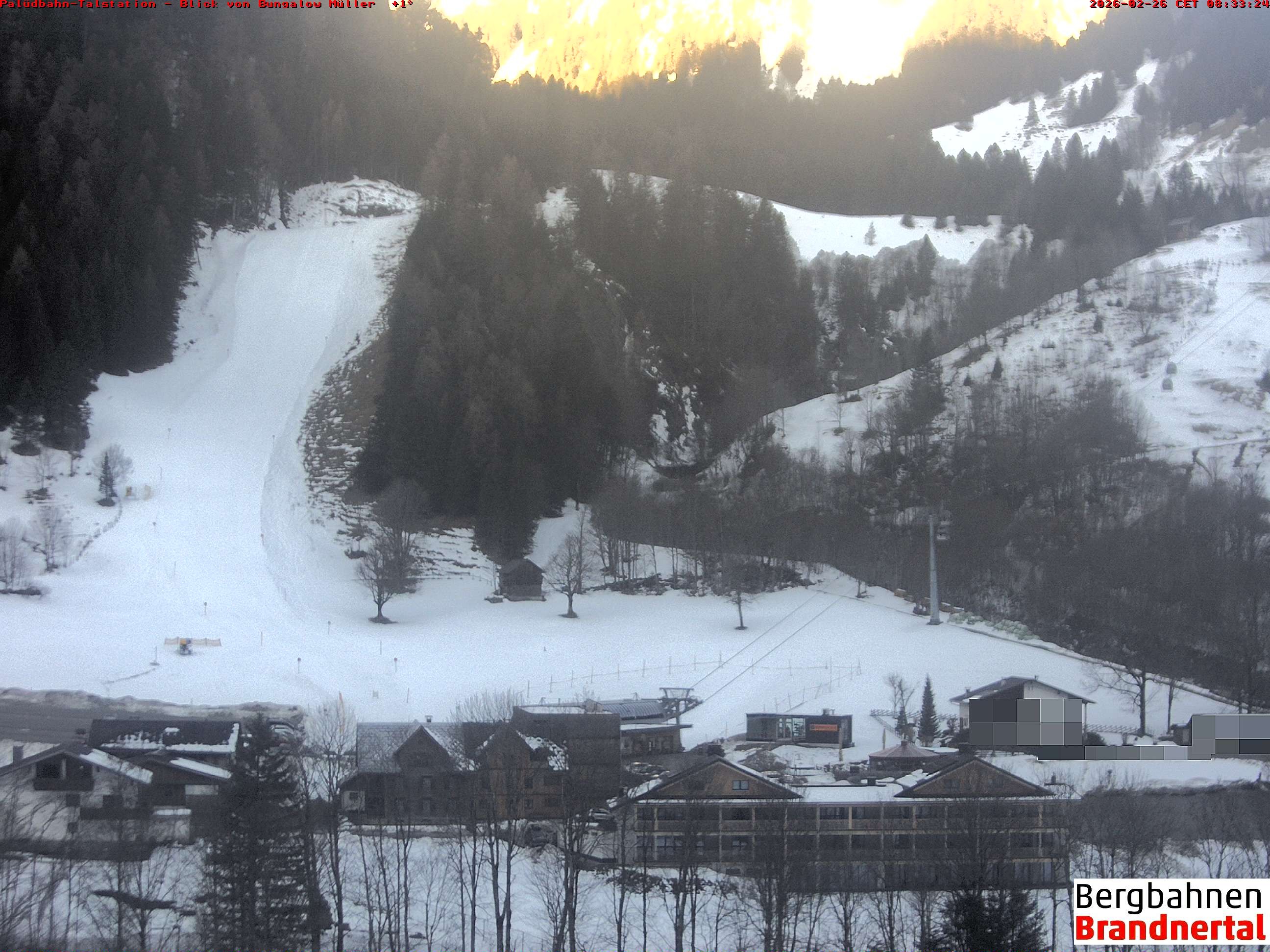 Archiv Foto Webcam Talstation Palüdbahn, Brand bei Bludenz