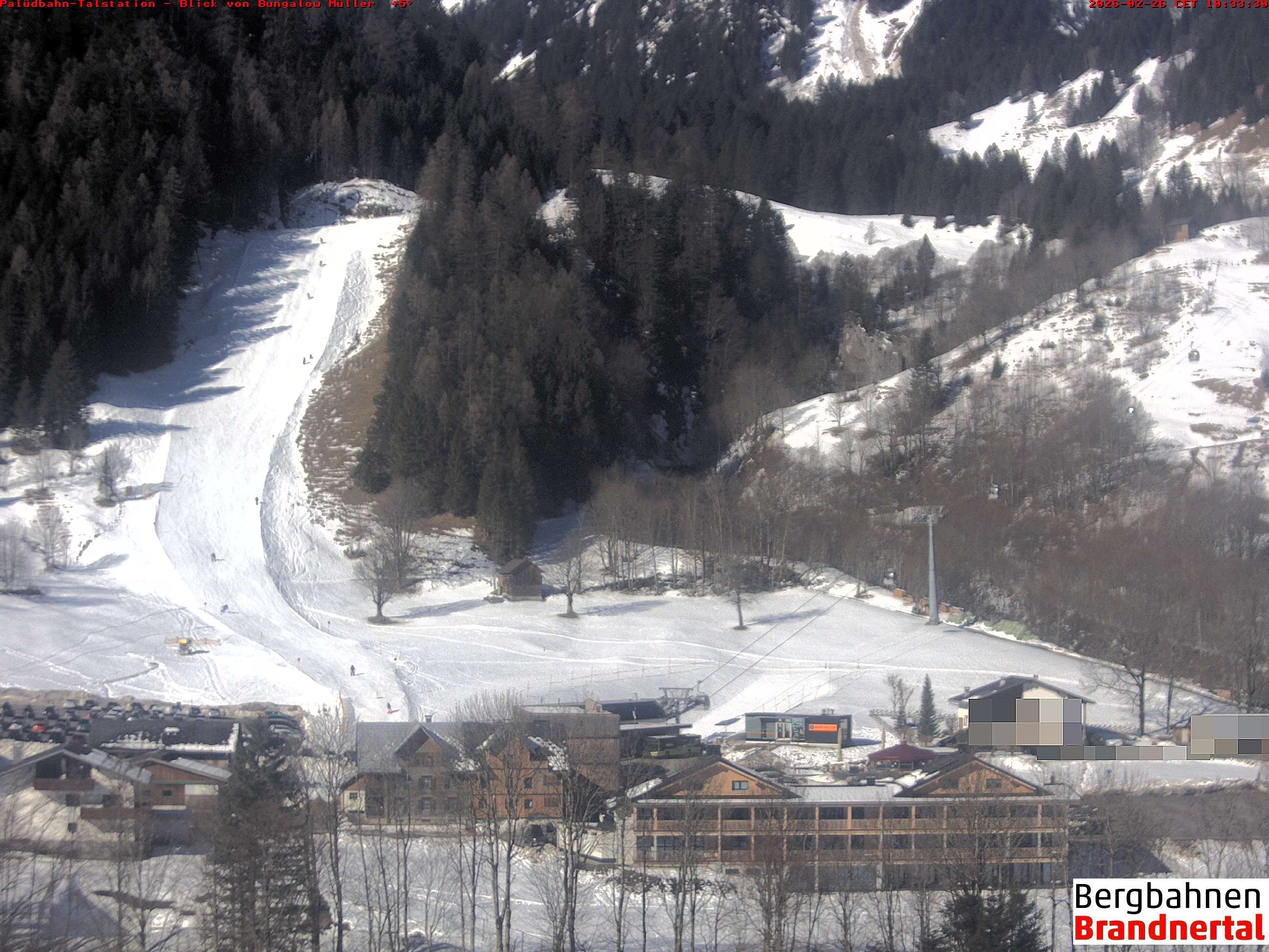 Archiv Foto Webcam Talstation Palüdbahn, Brand bei Bludenz