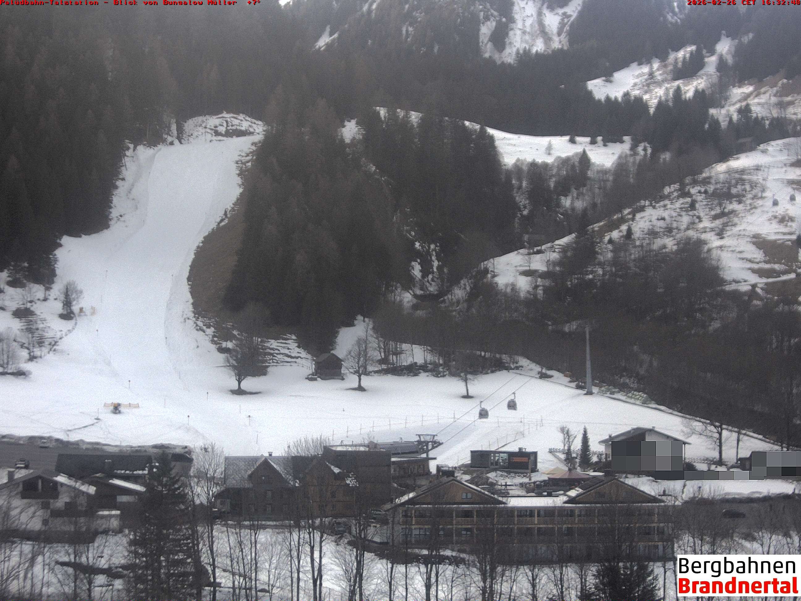 Archiv Foto Webcam Talstation Palüdbahn, Brand bei Bludenz