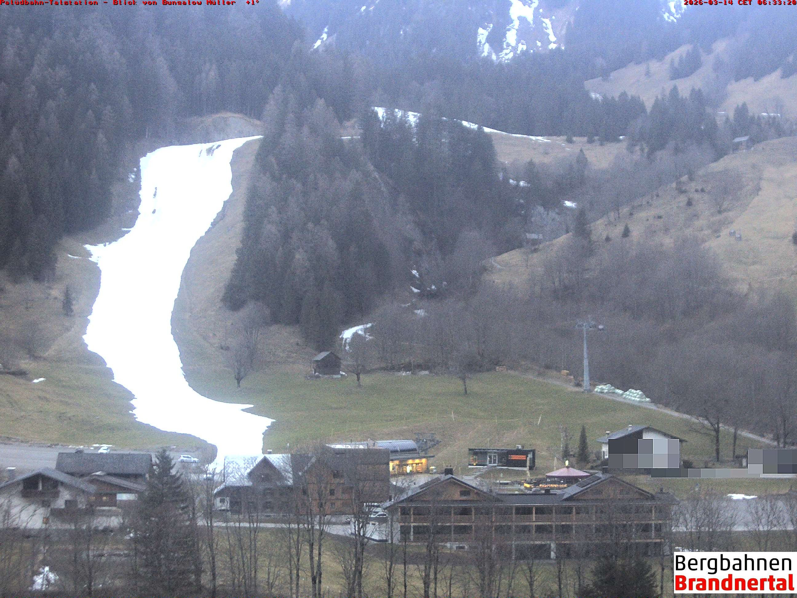 Archiv Foto Webcam Talstation Palüdbahn, Brand bei Bludenz