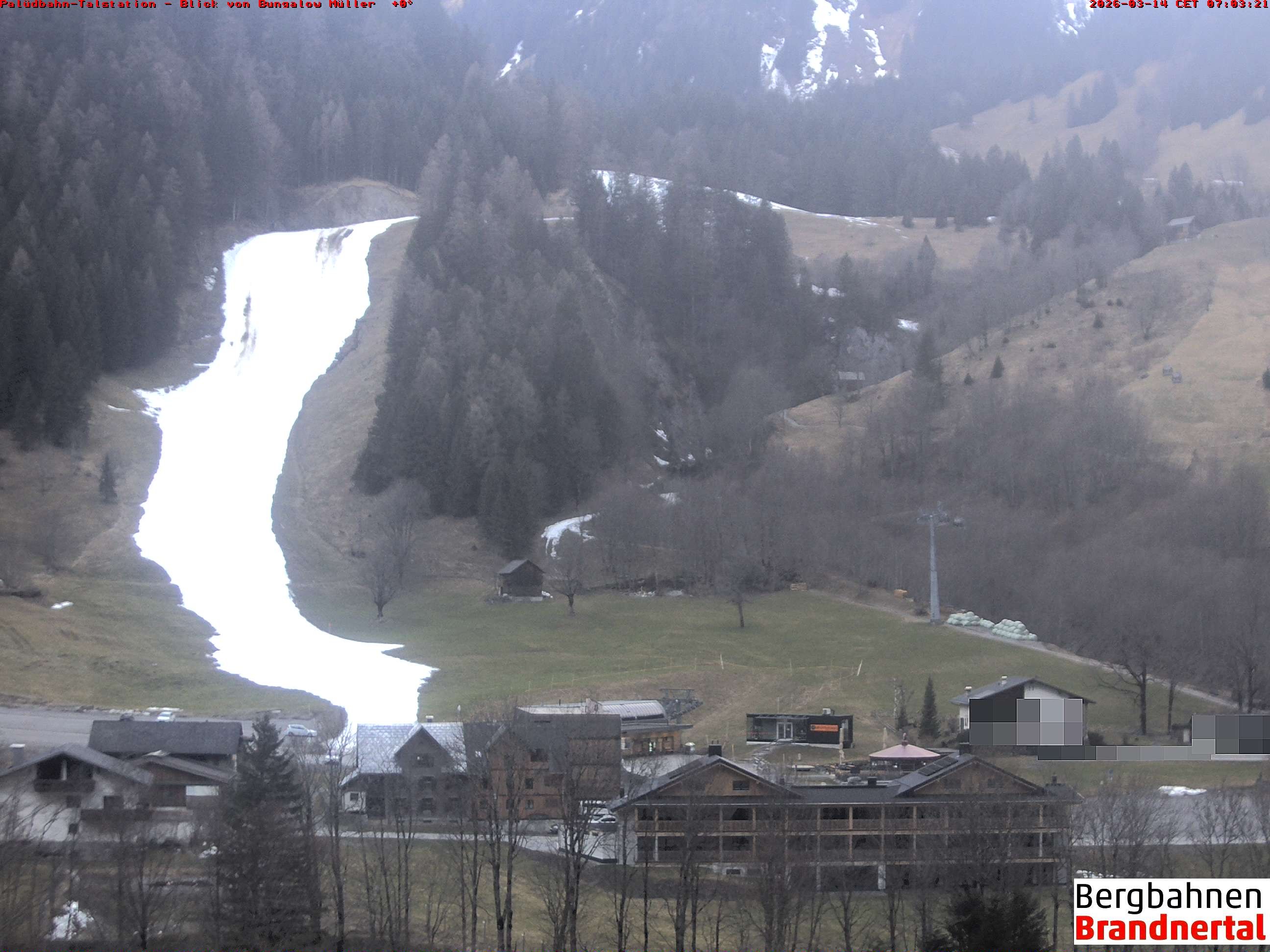 Archiv Foto Webcam Talstation Palüdbahn, Brand bei Bludenz