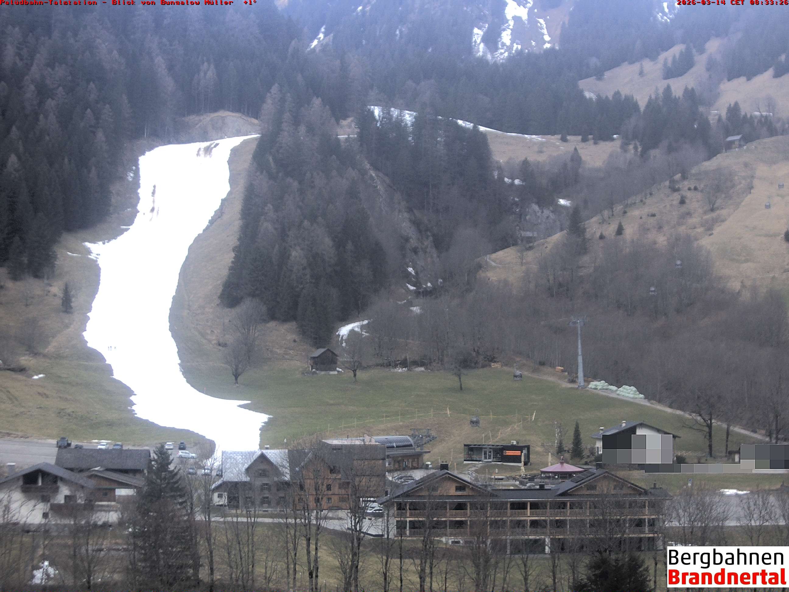 Archiv Foto Webcam Talstation Palüdbahn, Brand bei Bludenz