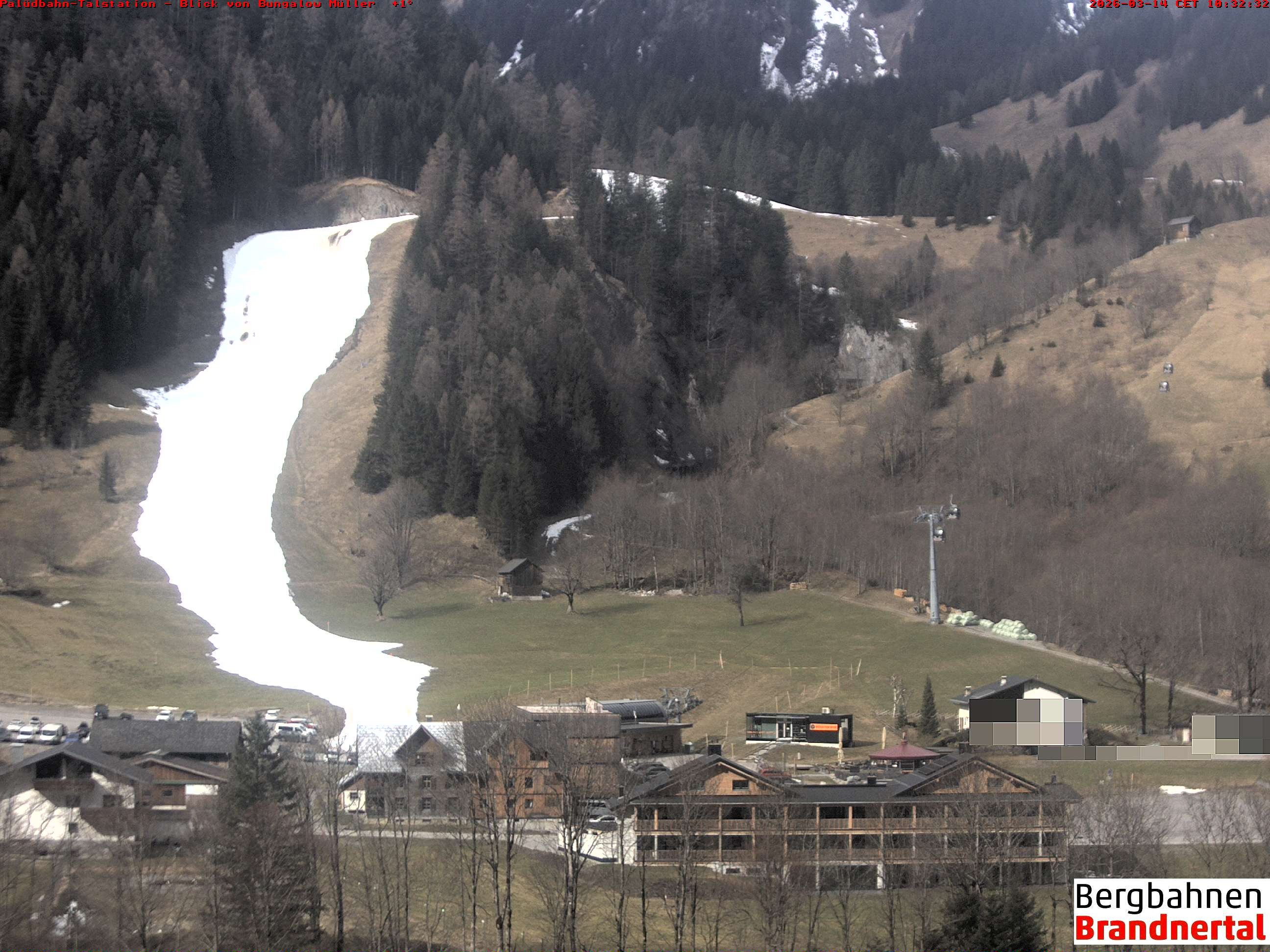 Archiv Foto Webcam Talstation Palüdbahn, Brand bei Bludenz