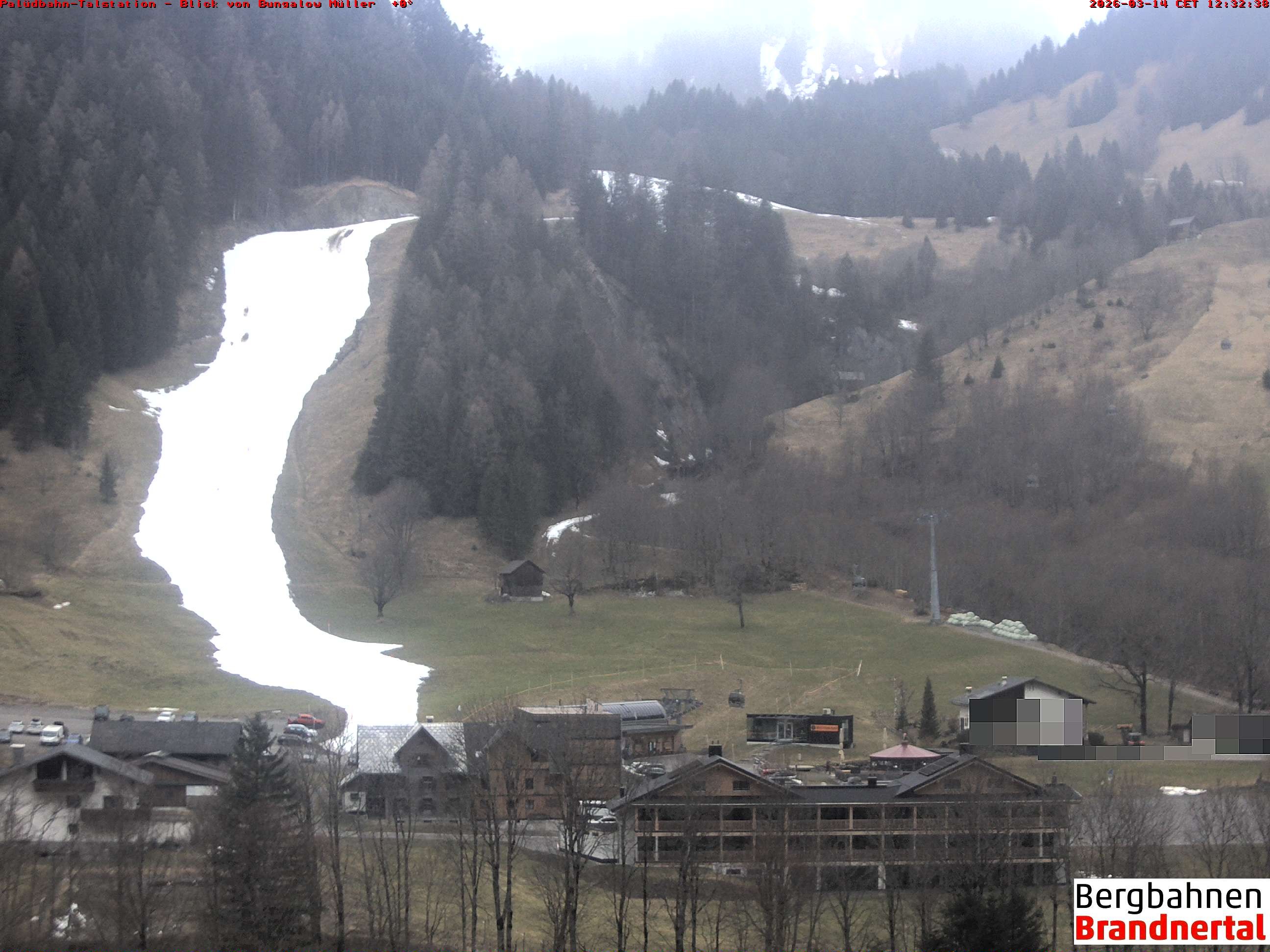 Archiv Foto Webcam Talstation Palüdbahn, Brand bei Bludenz