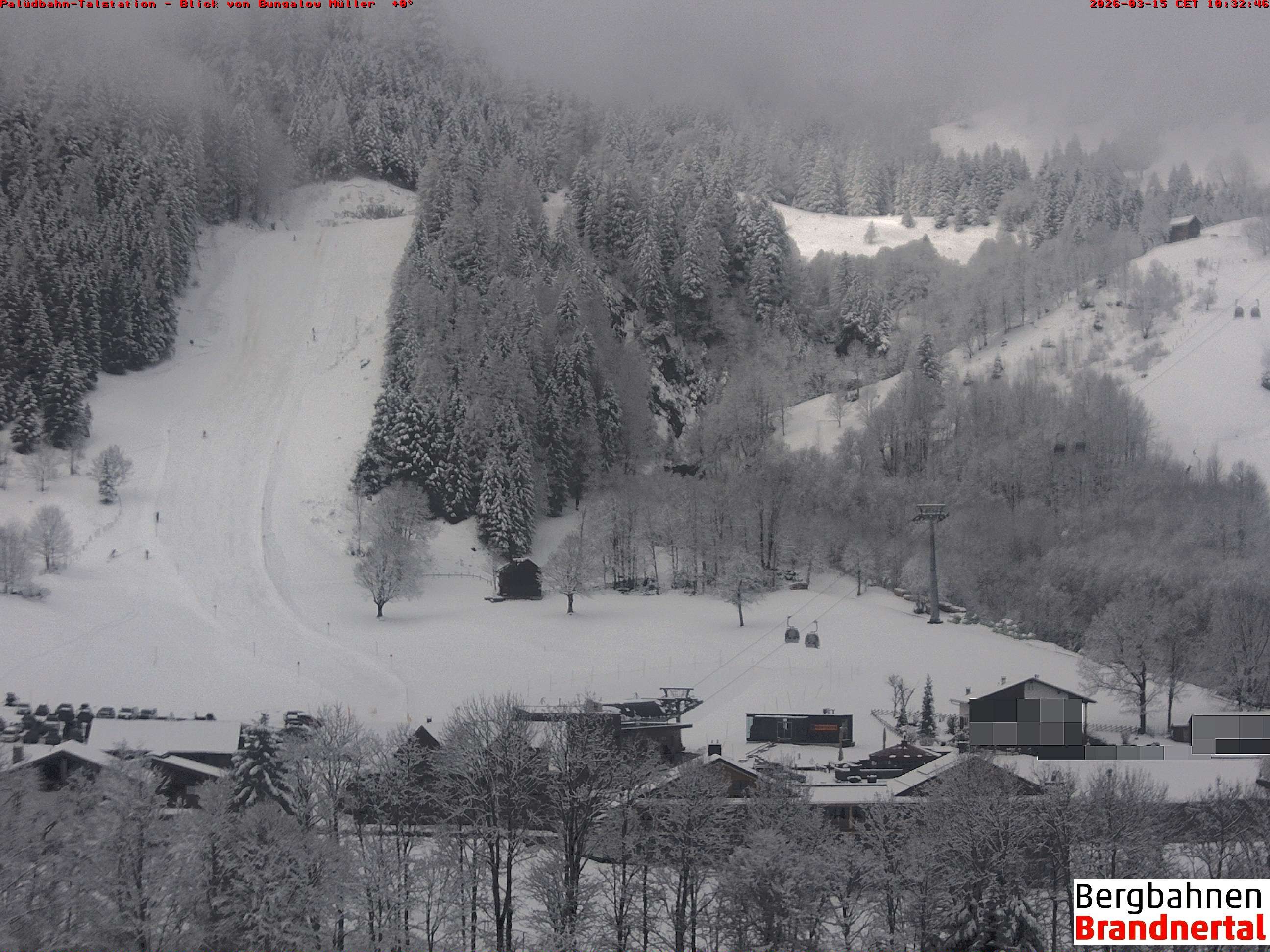 Archiv Foto Webcam Talstation Palüdbahn, Brand bei Bludenz