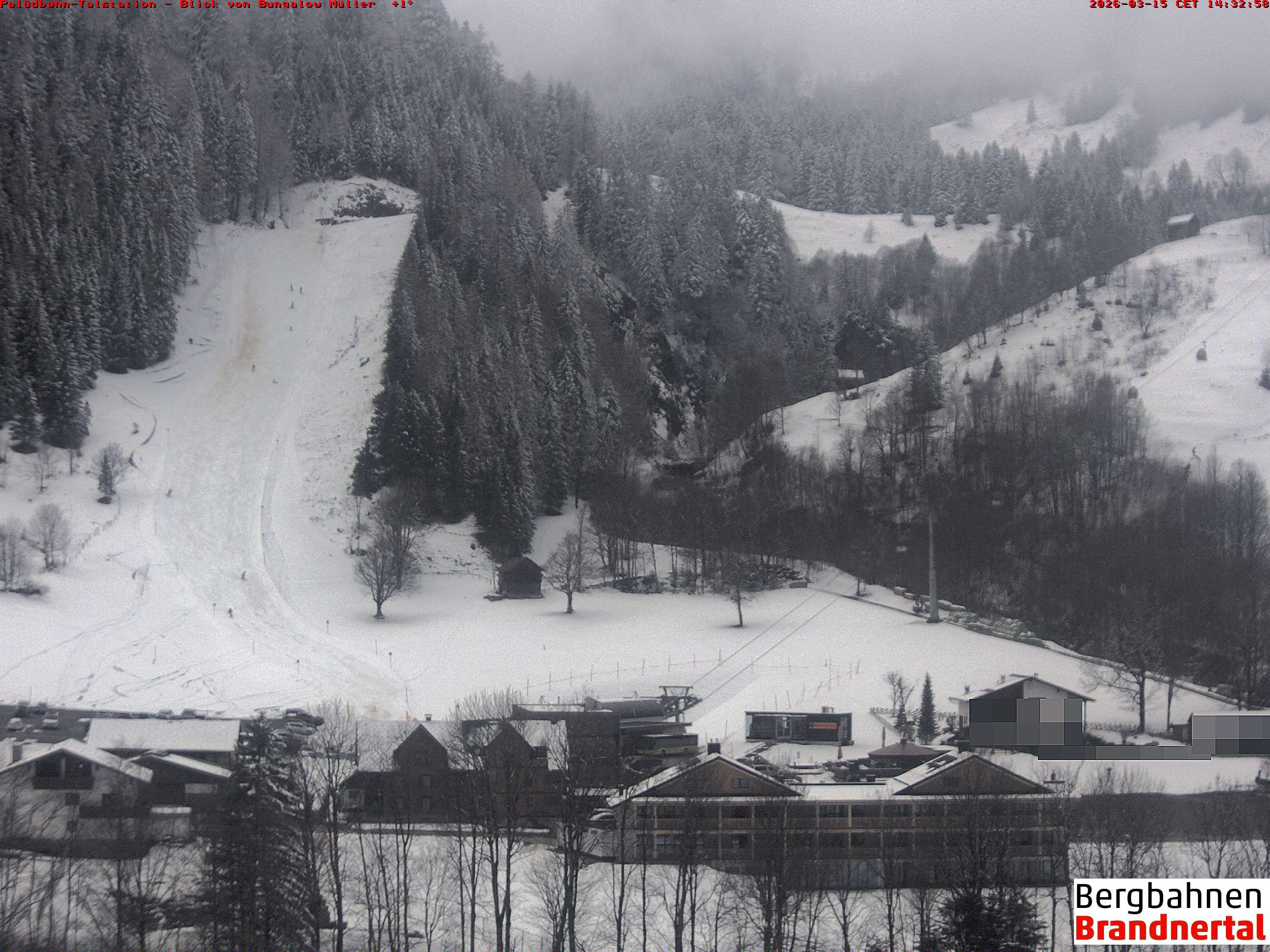 Archiv Foto Webcam Talstation Palüdbahn, Brand bei Bludenz