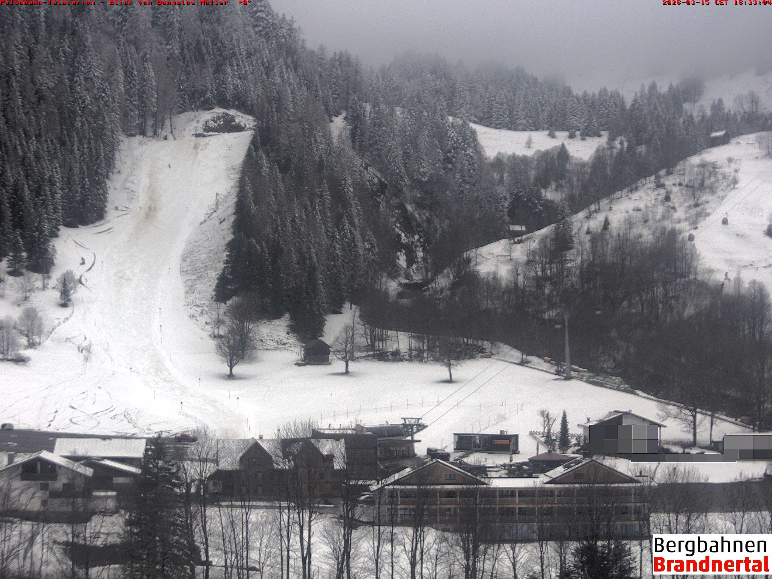 Archiv Foto Webcam Talstation Palüdbahn, Brand bei Bludenz