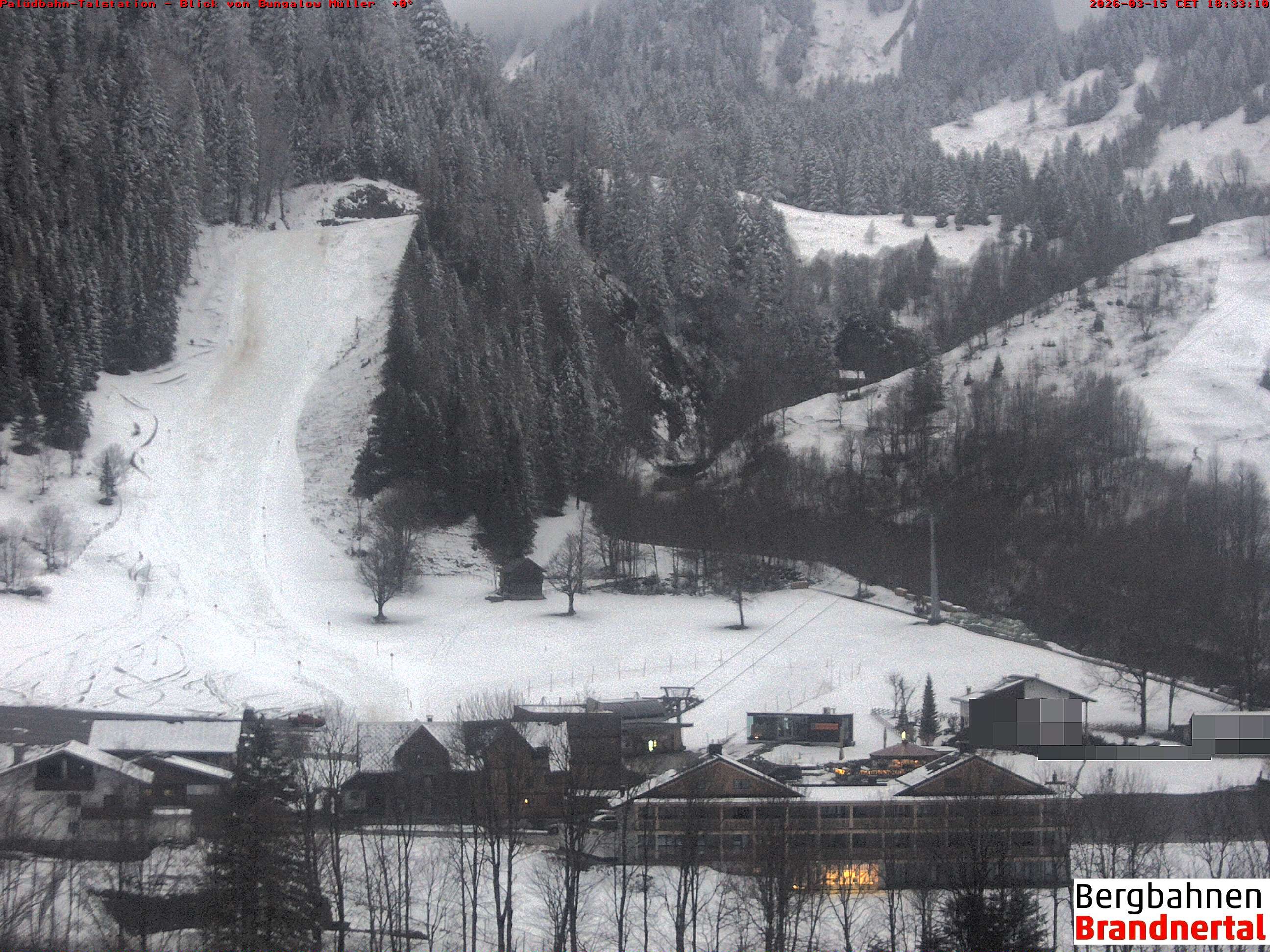 Archiv Foto Webcam Talstation Palüdbahn, Brand bei Bludenz