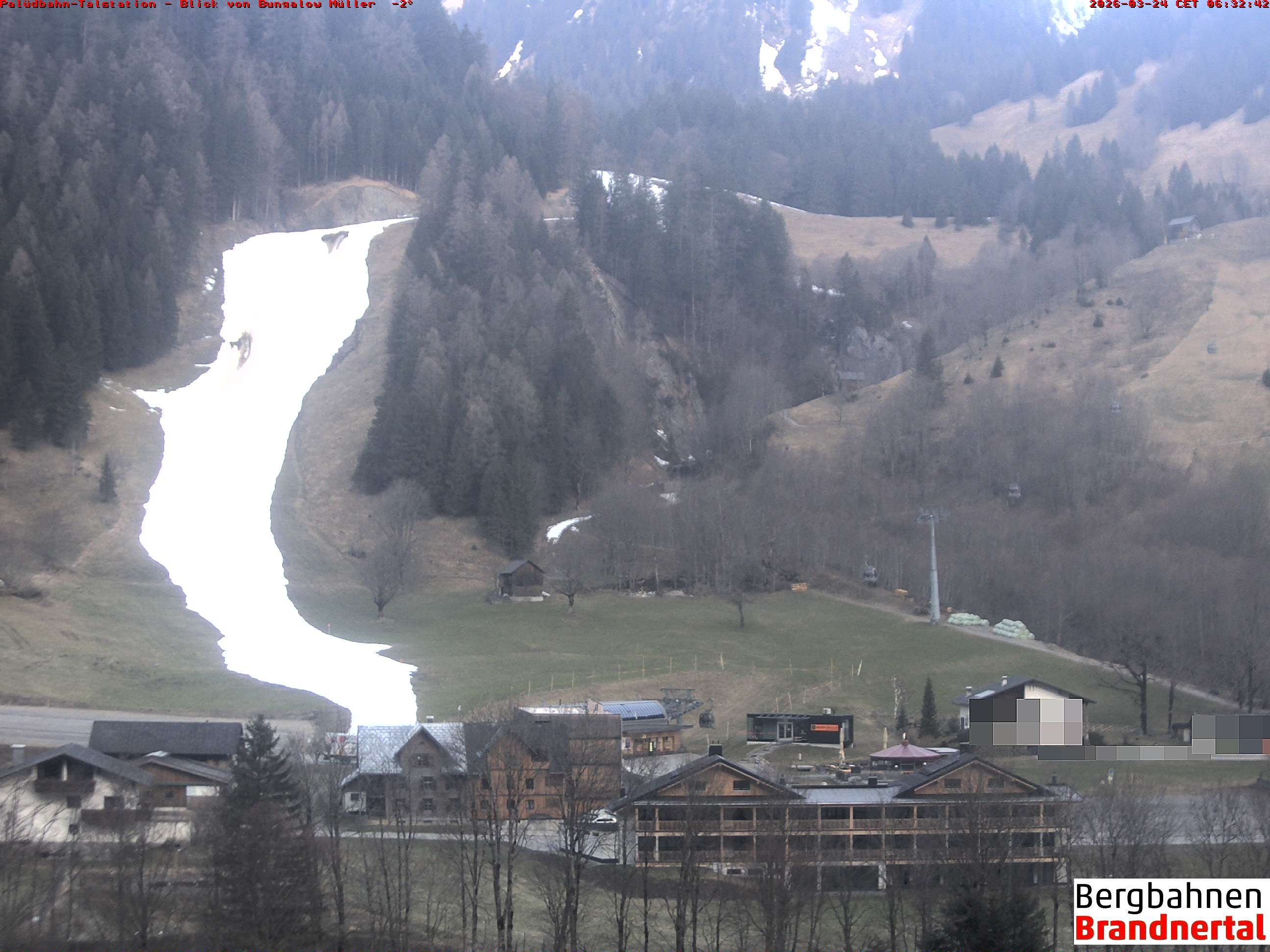 Archiv Foto Webcam Talstation Palüdbahn, Brand bei Bludenz