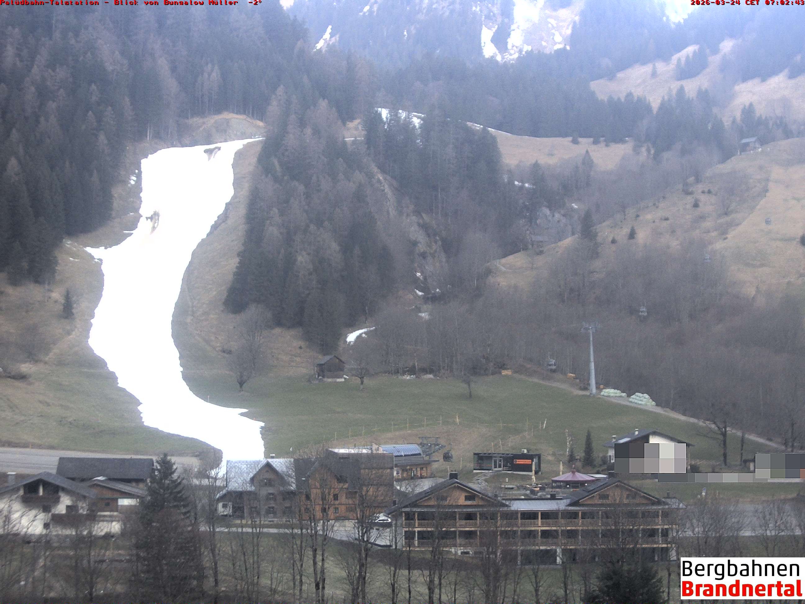 Archiv Foto Webcam Talstation Palüdbahn, Brand bei Bludenz