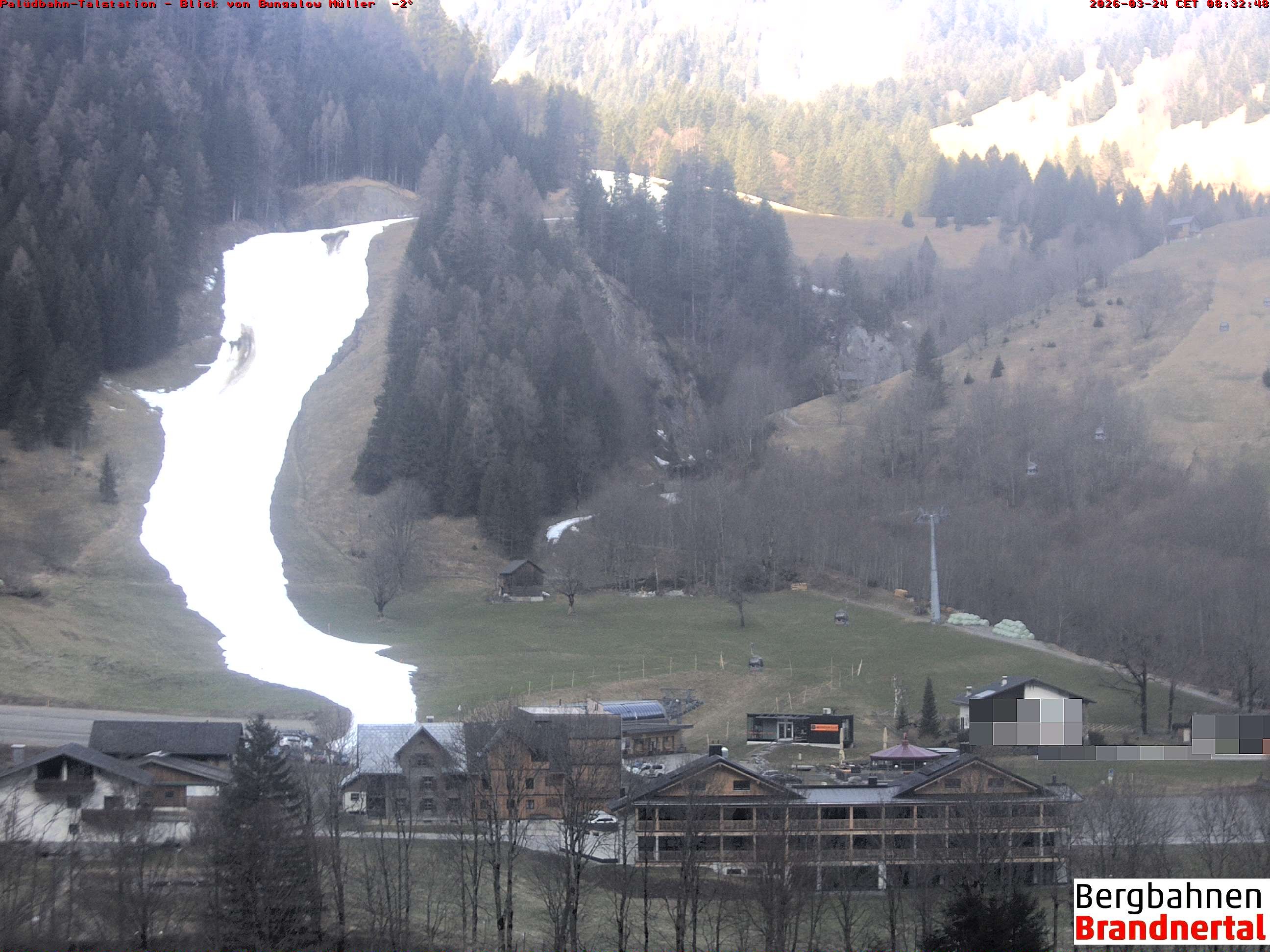 Archiv Foto Webcam Talstation Palüdbahn, Brand bei Bludenz