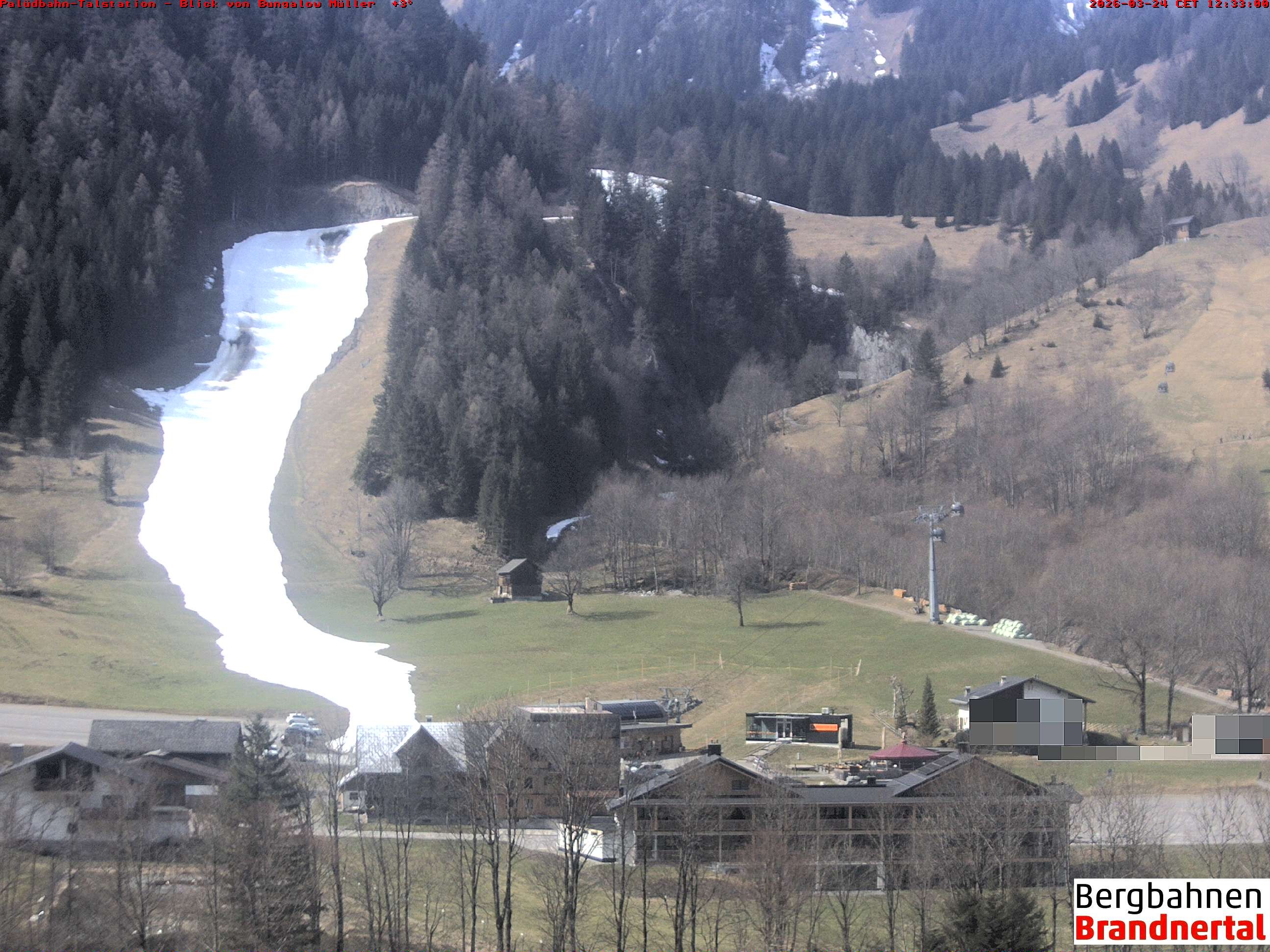 Archiv Foto Webcam Talstation Palüdbahn, Brand bei Bludenz