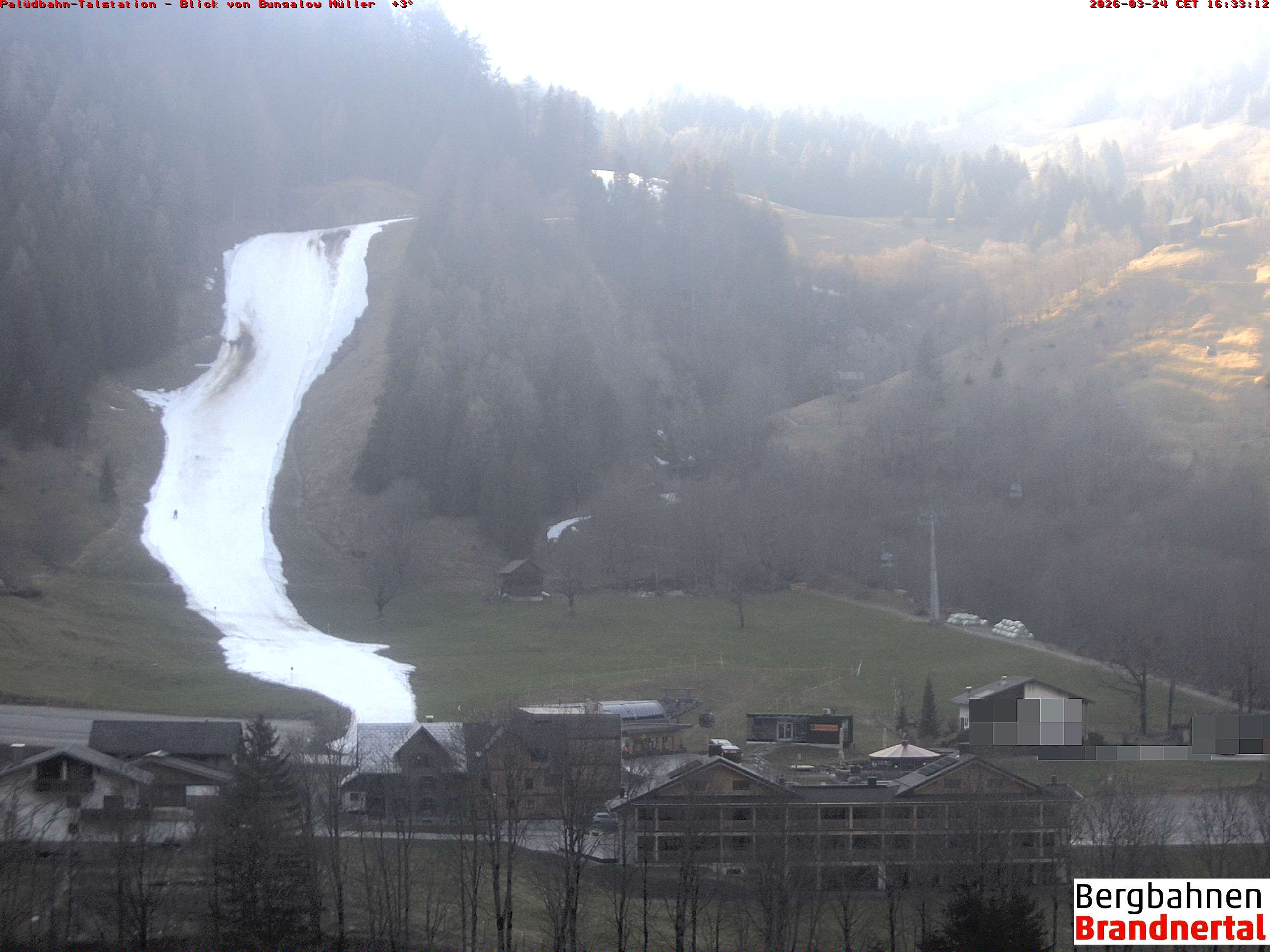 Archiv Foto Webcam Talstation Palüdbahn, Brand bei Bludenz