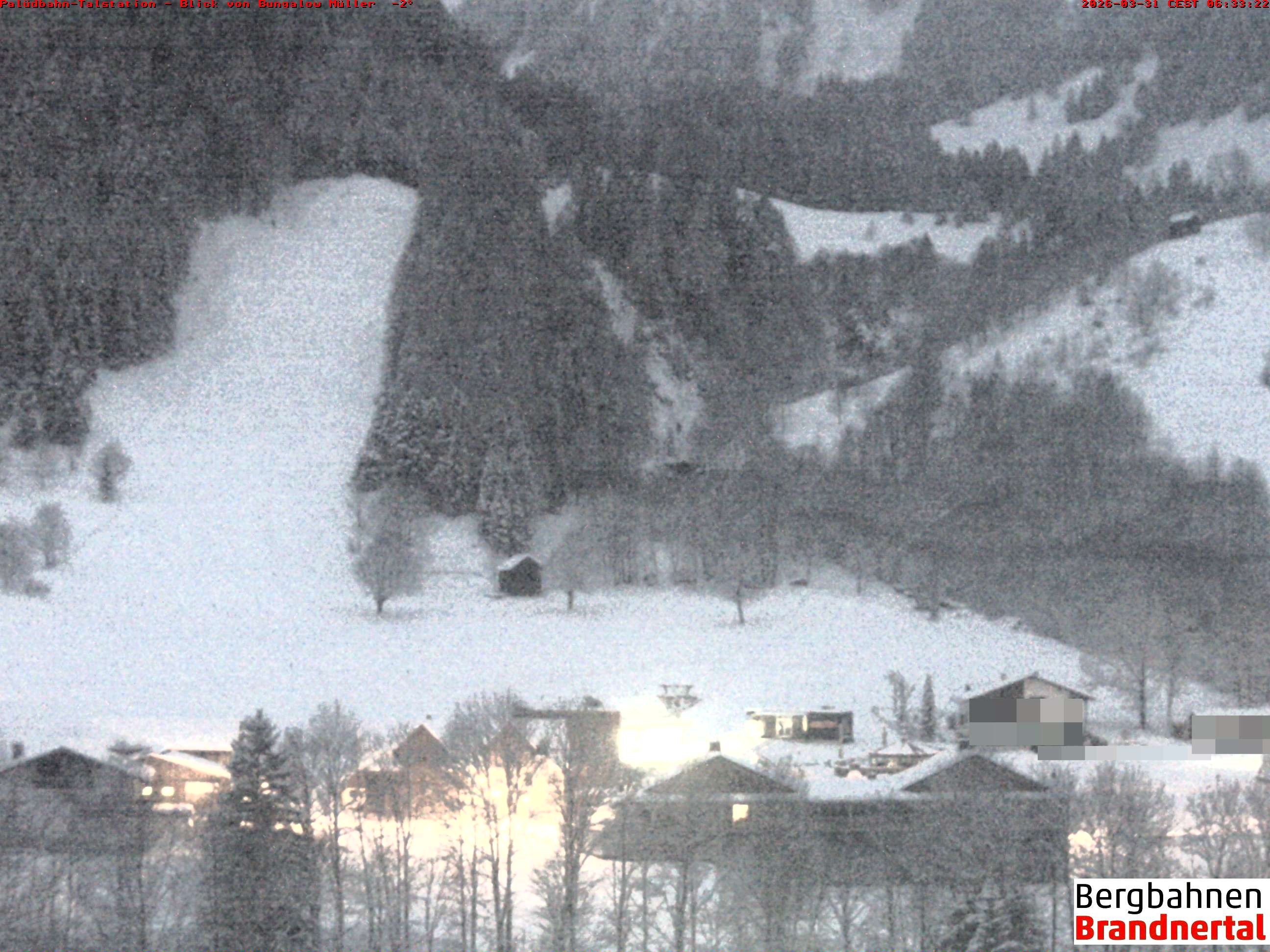 Archived image Webcam base station "Palüdbahn", Brand near Bludenz