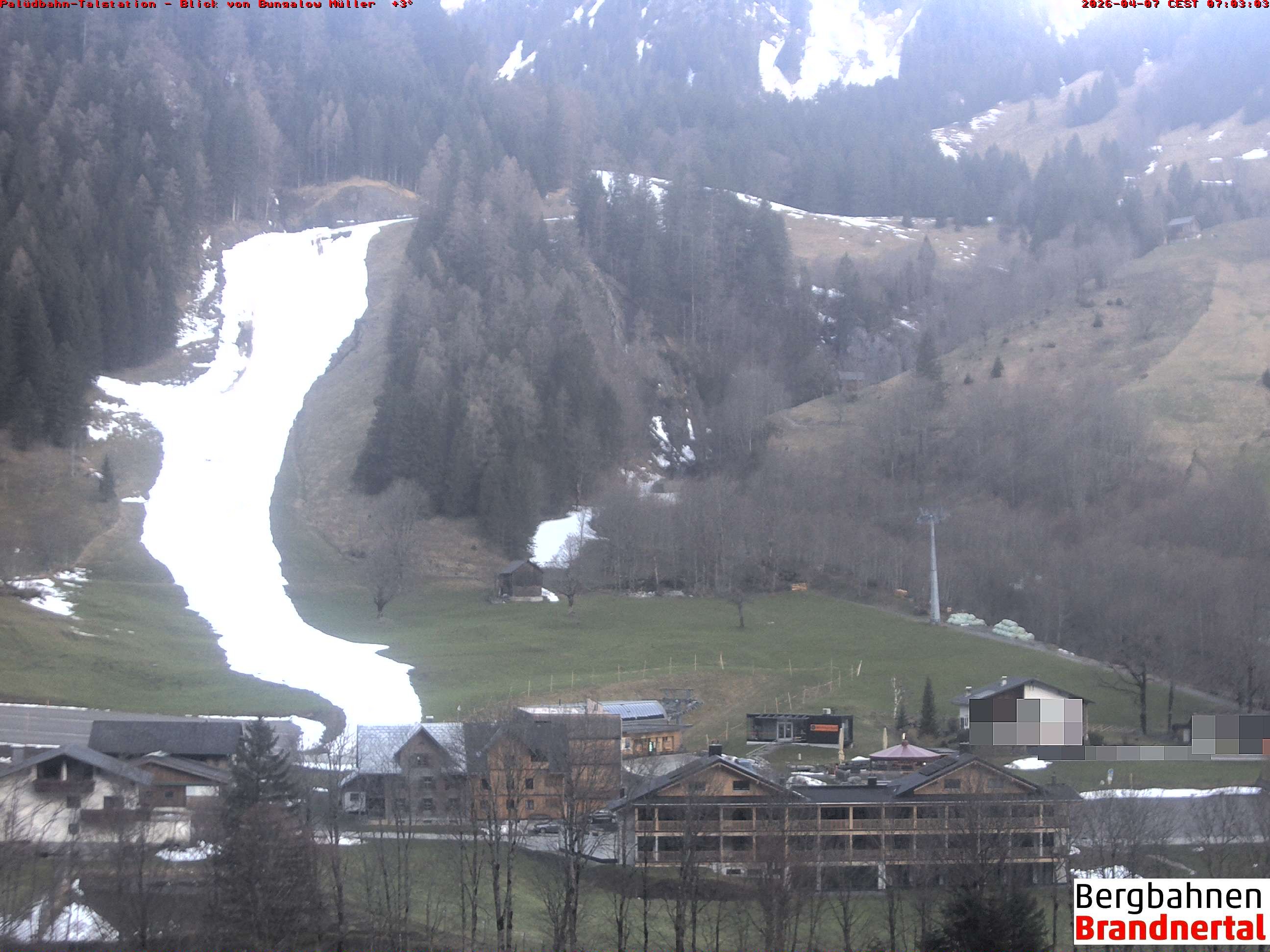 Archiv Foto Webcam Talstation Palüdbahn, Brand bei Bludenz