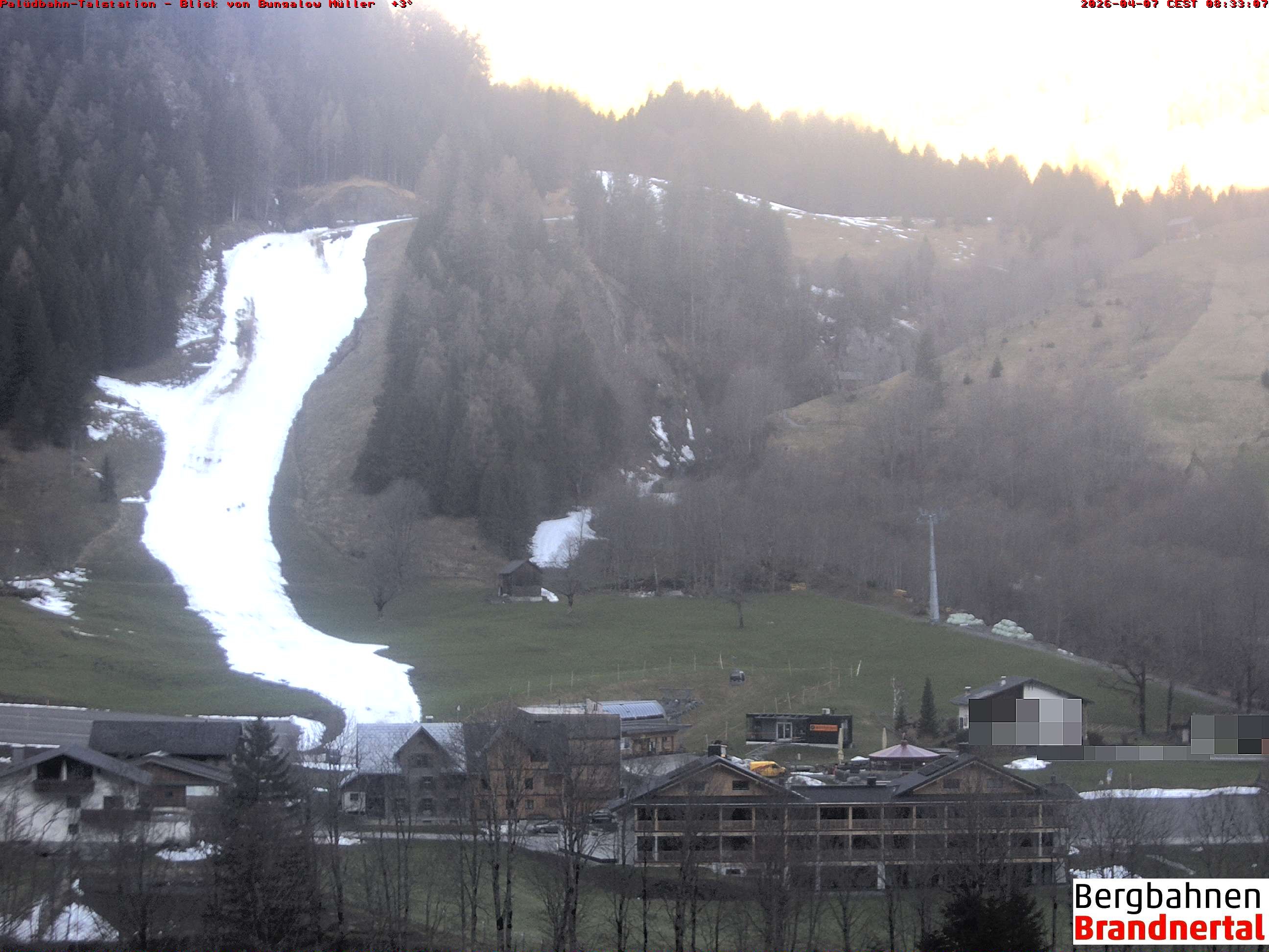 Archiv Foto Webcam Talstation Palüdbahn, Brand bei Bludenz