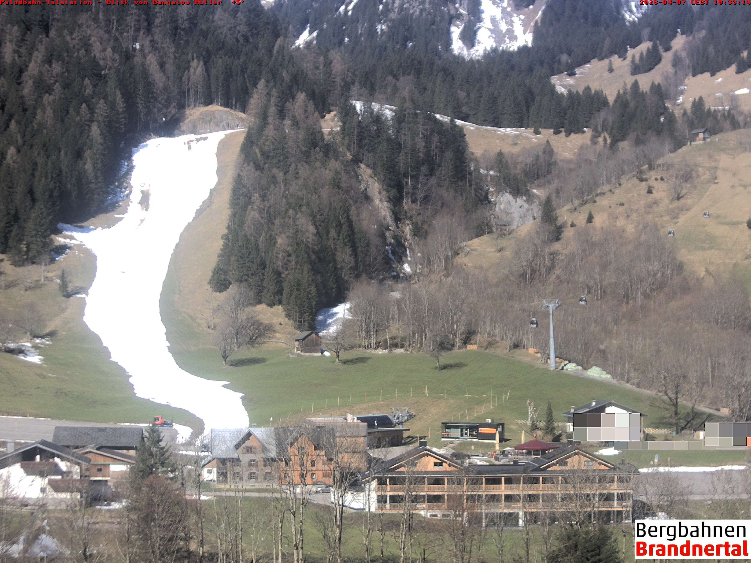 Archiv Foto Webcam Talstation Palüdbahn, Brand bei Bludenz