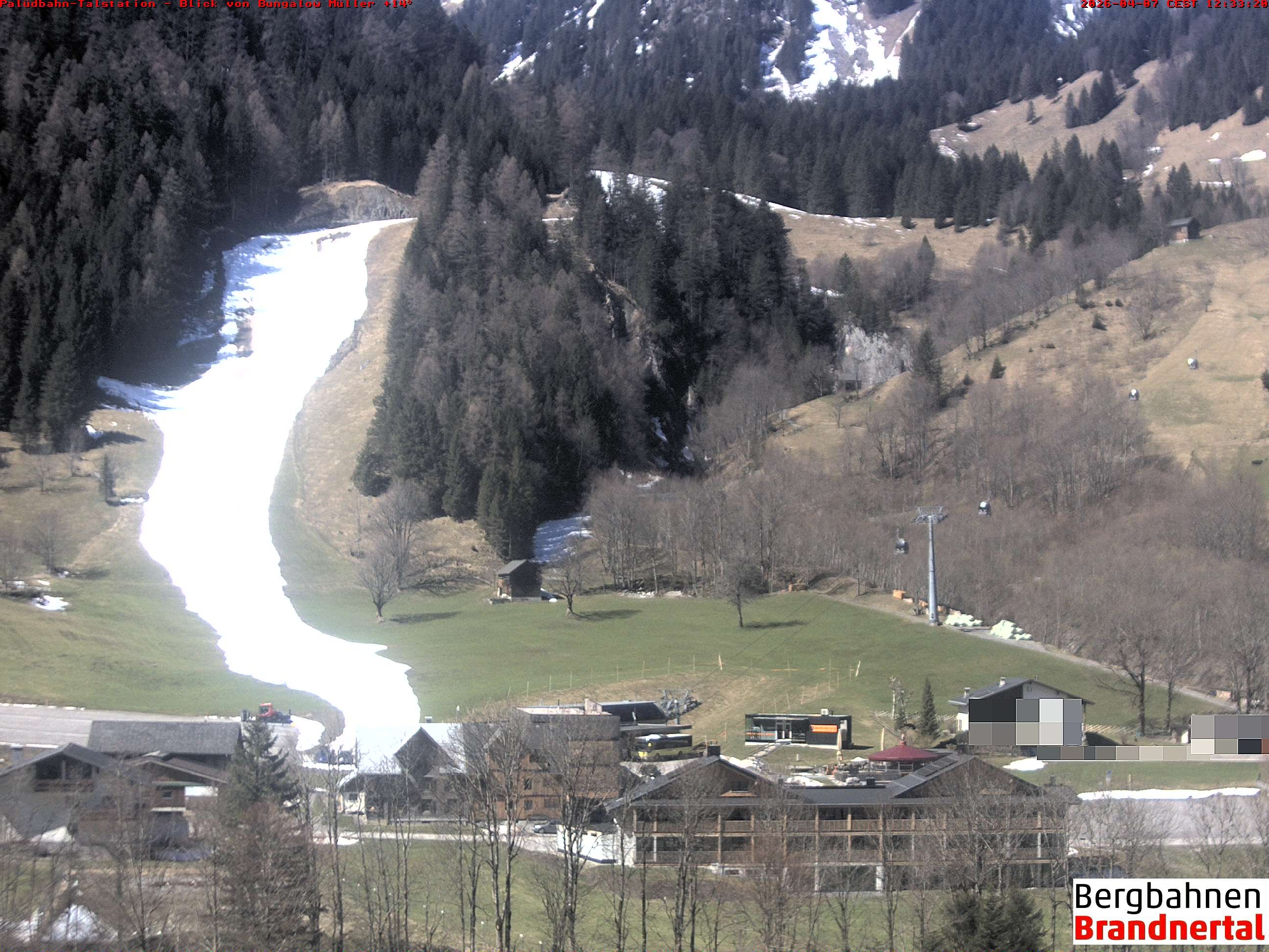 Archiv Foto Webcam Talstation Palüdbahn, Brand bei Bludenz