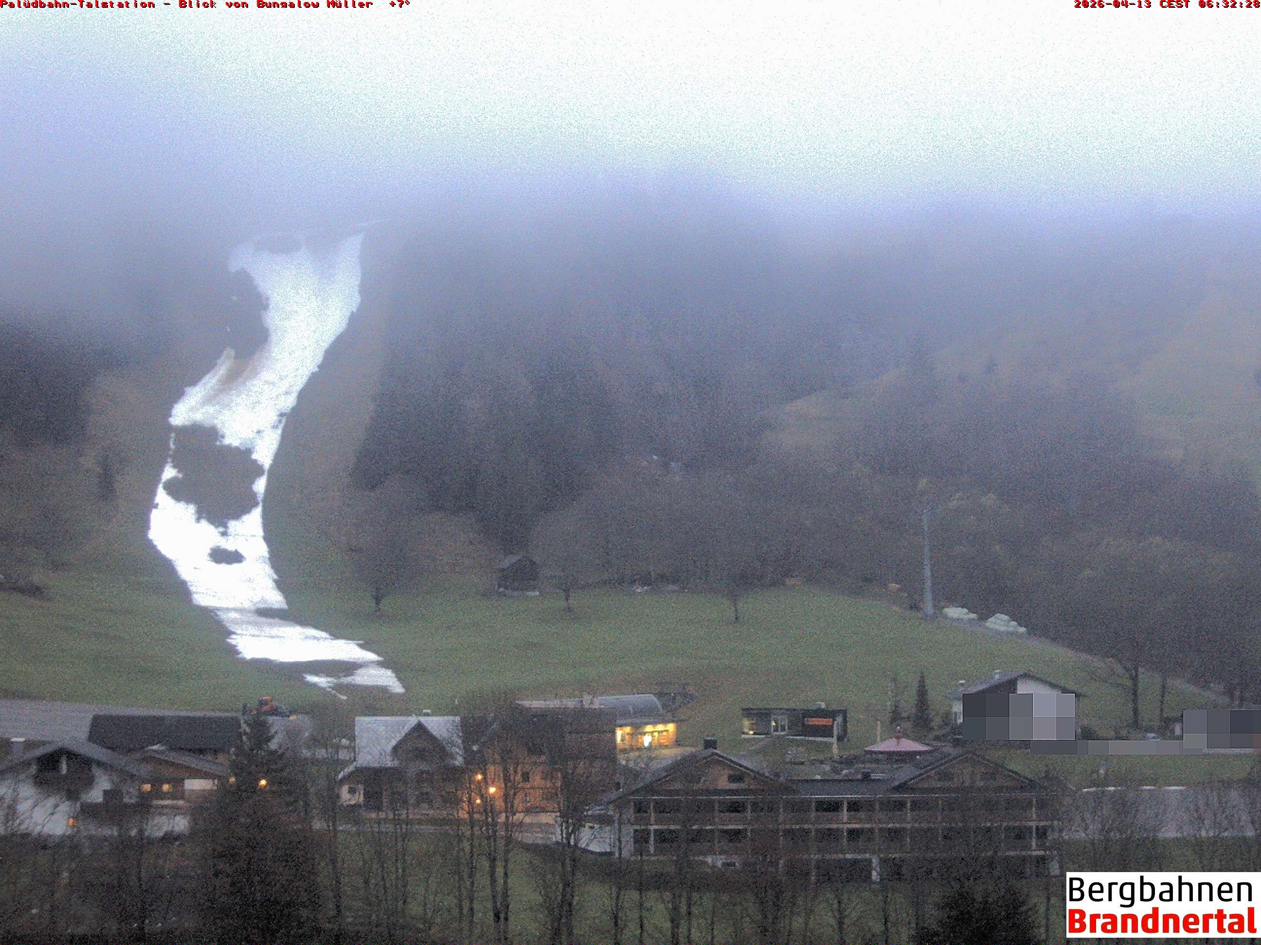 Archiv Foto Webcam Talstation Palüdbahn, Brand bei Bludenz