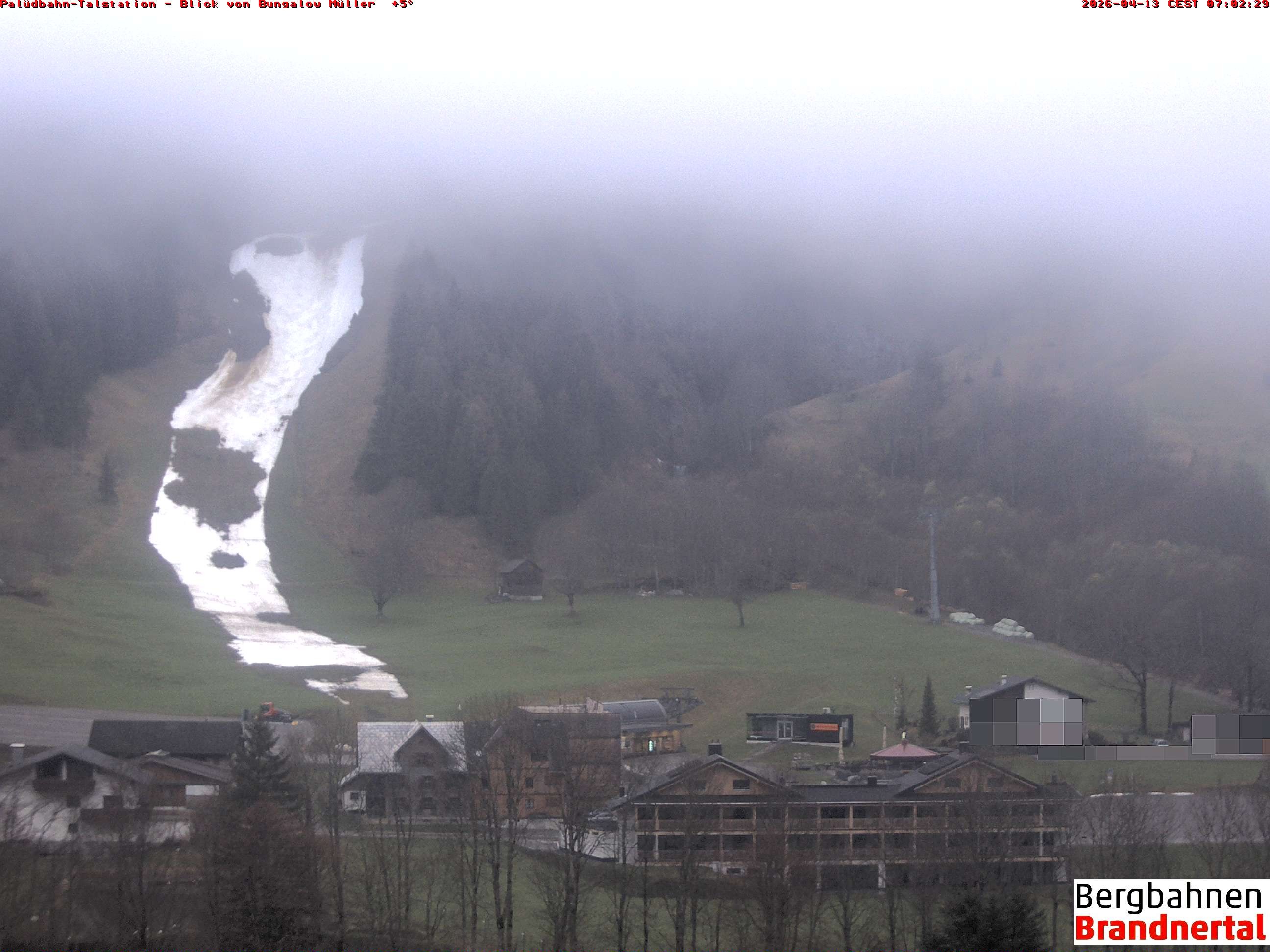 Archiv Foto Webcam Talstation Palüdbahn, Brand bei Bludenz