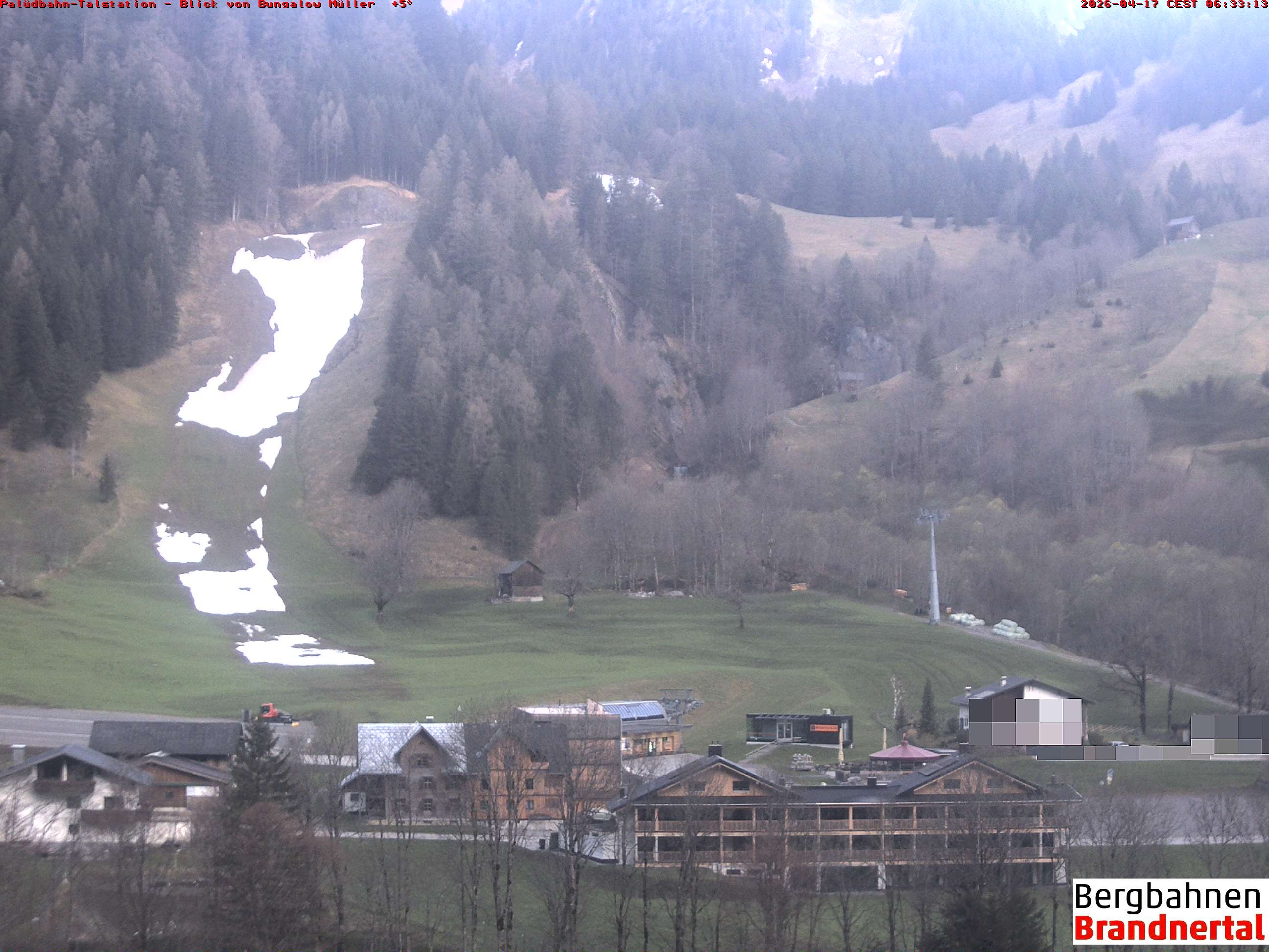 Archiv Foto Webcam Talstation Palüdbahn, Brand bei Bludenz