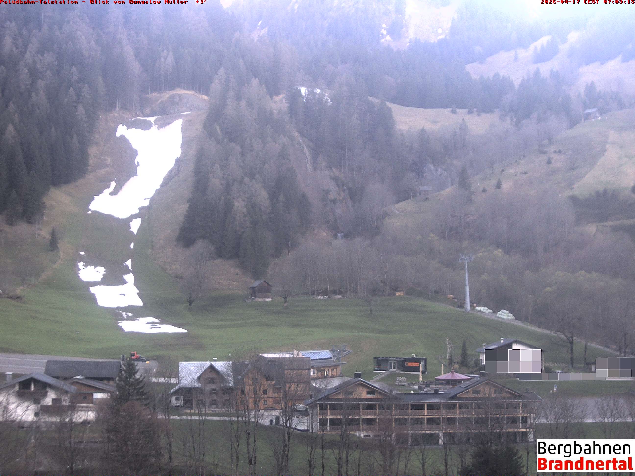 Archiv Foto Webcam Talstation Palüdbahn, Brand bei Bludenz