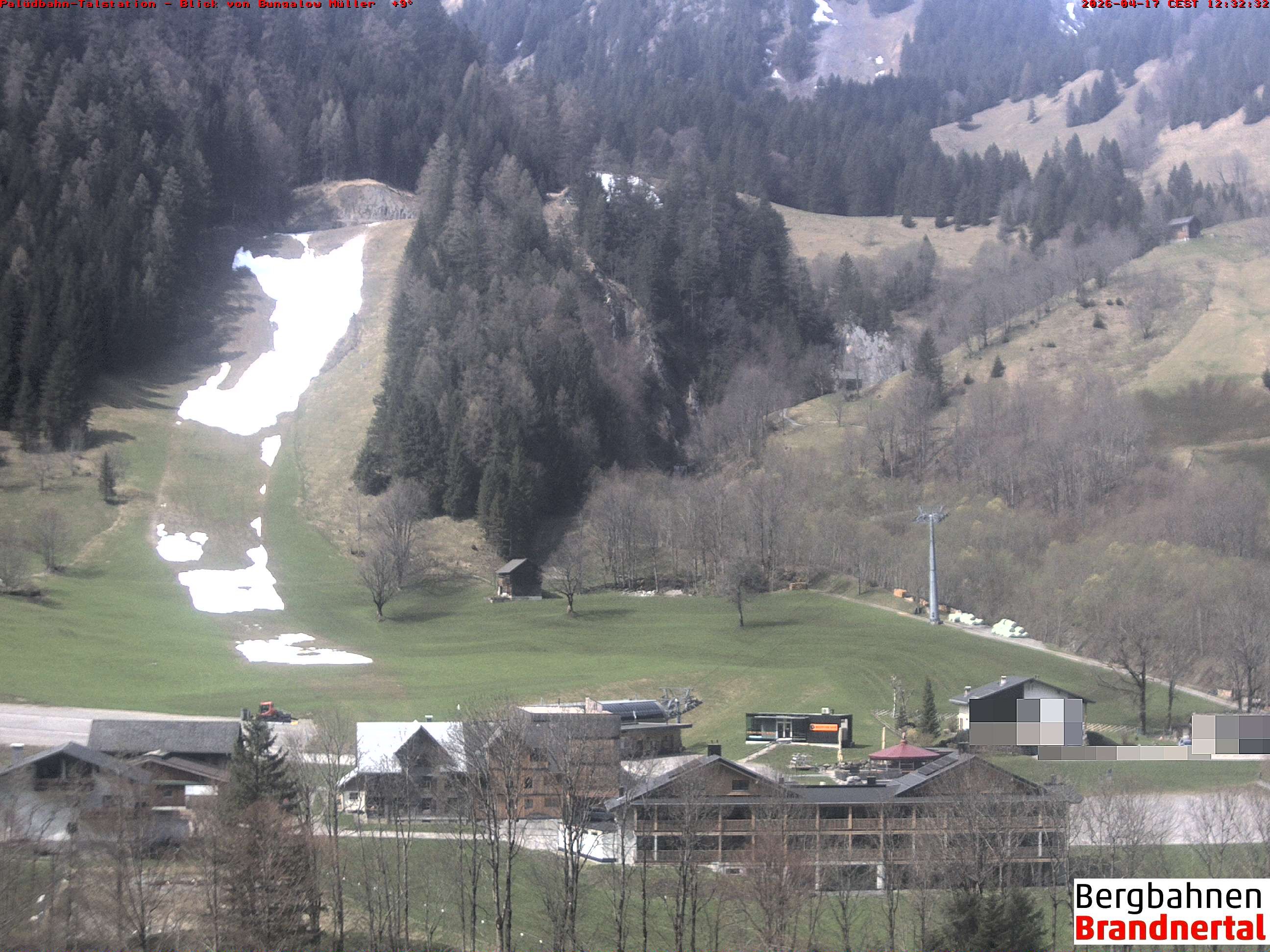 Archiv Foto Webcam Talstation Palüdbahn, Brand bei Bludenz